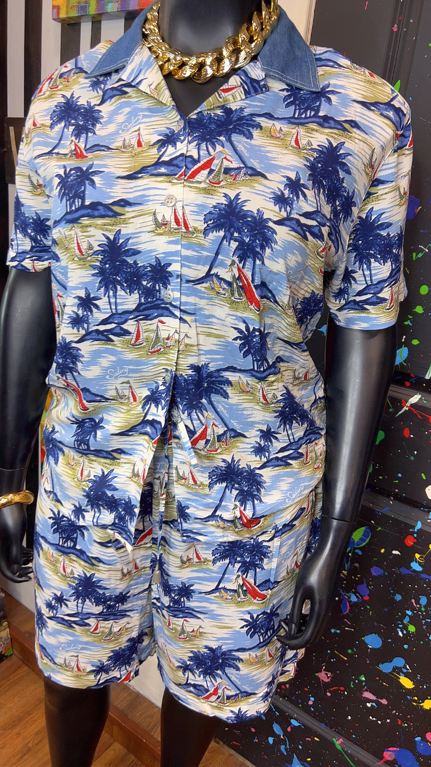Vintage Tropical Shorts Set (16)