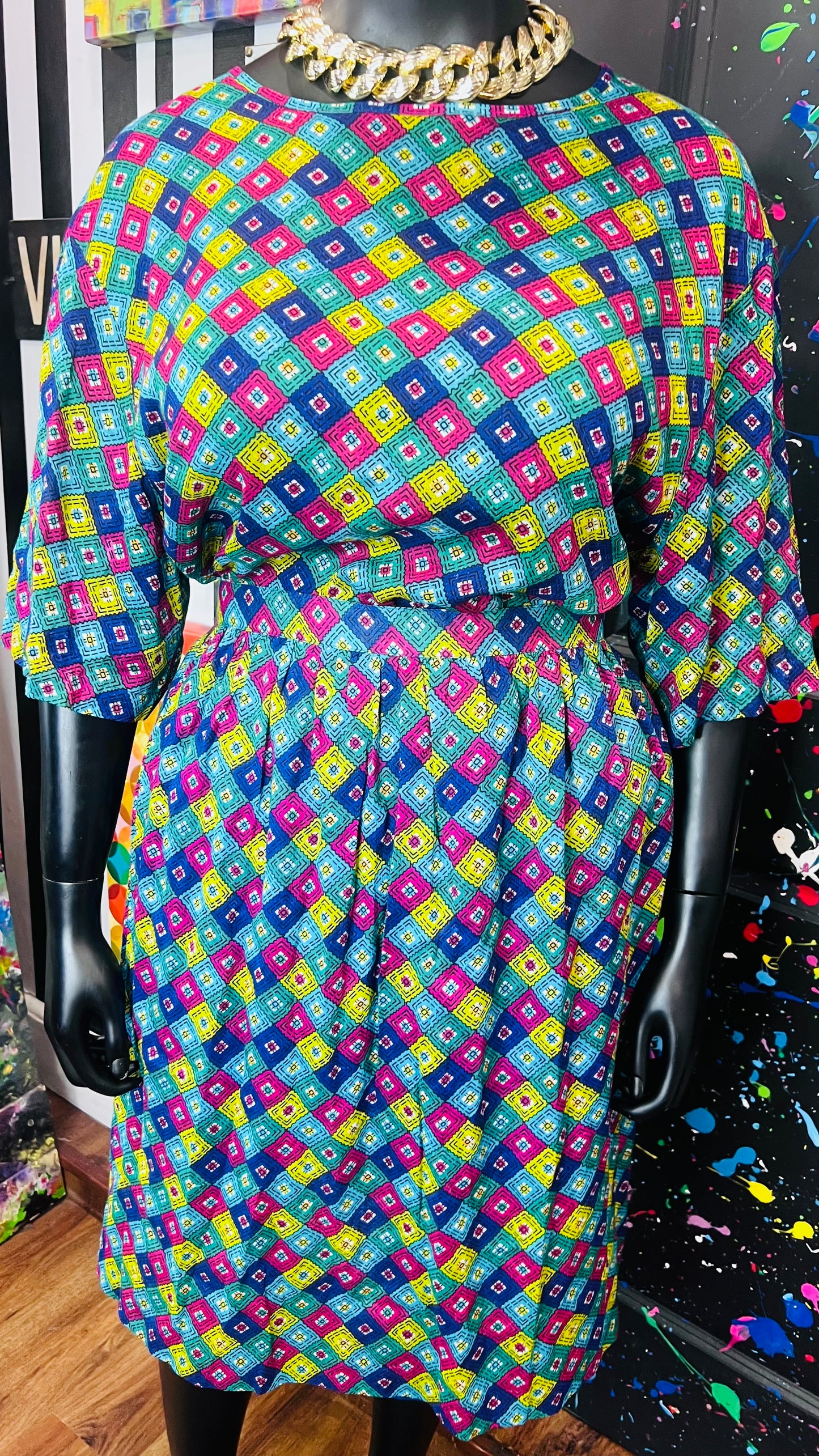 Vintage Light Weight 90’s Skirt Set (22)