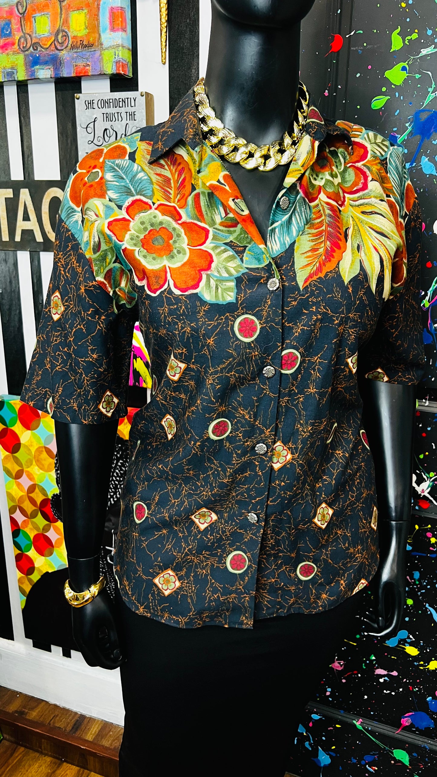 Vintage Abstract Blouse (16)