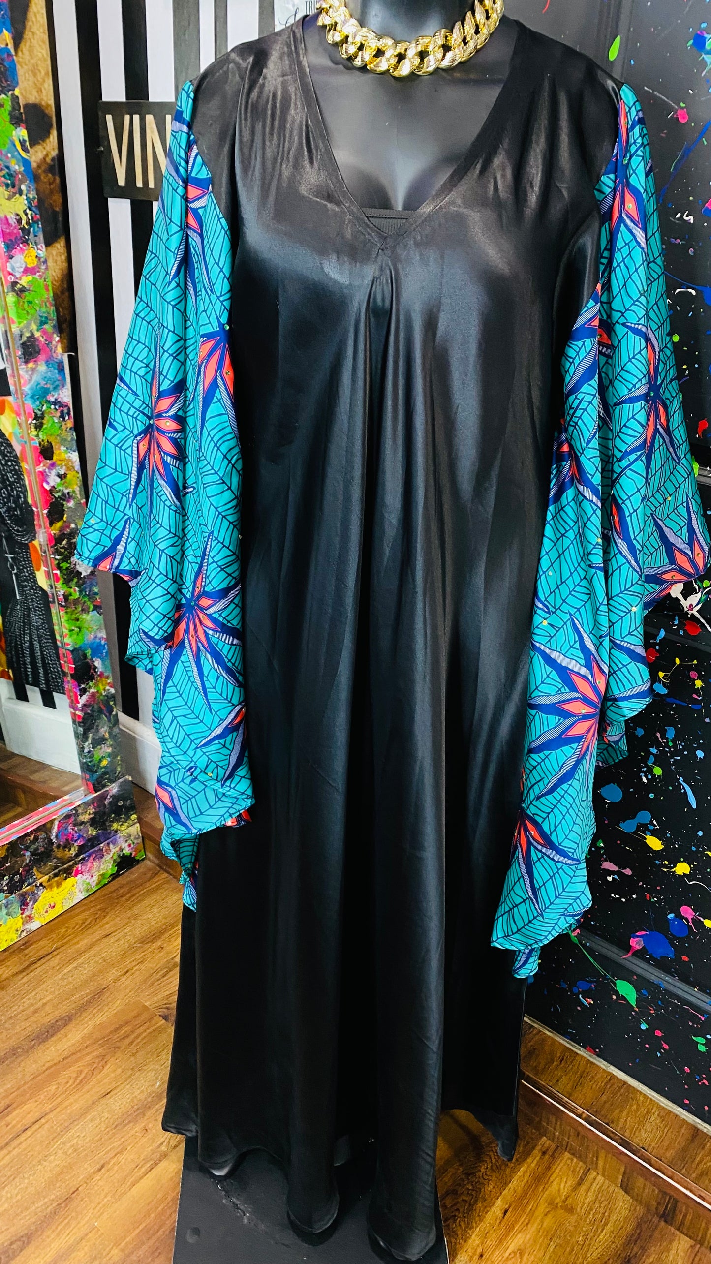 Vintage Kaftan Dress (OS)