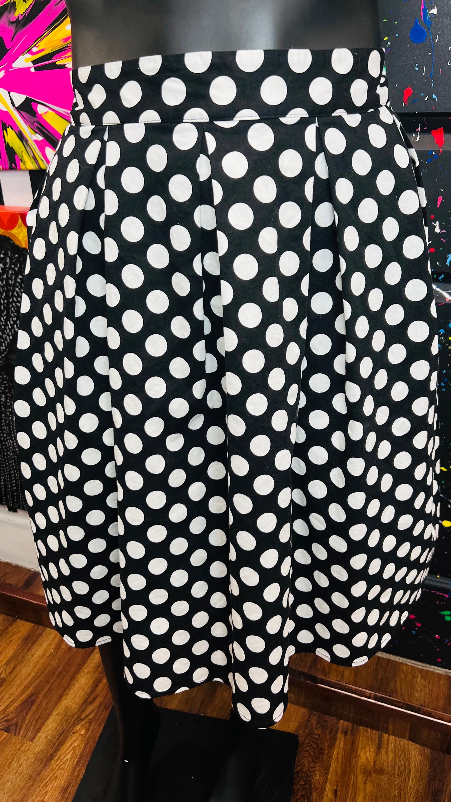 Polka dot Black & White Skirt (20)