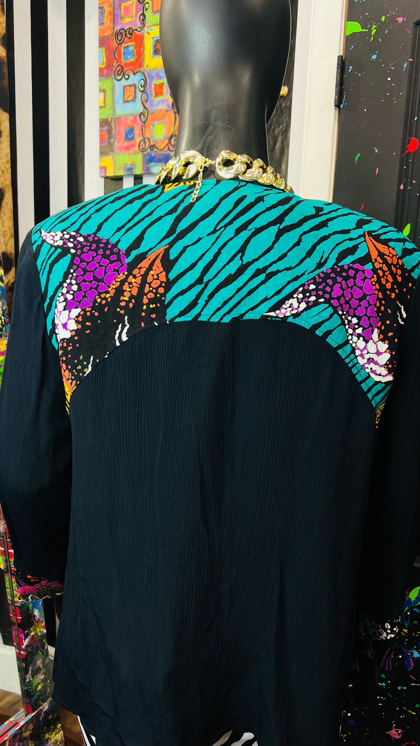 Vintage Abstract Blazer & Blouse Set (12/14)