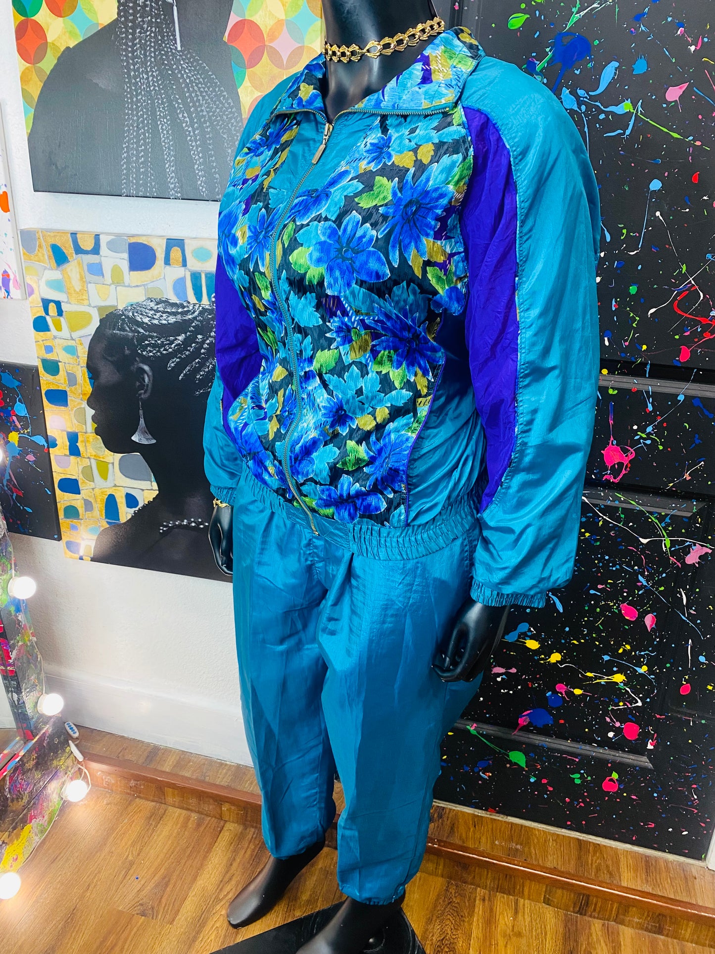 Vintage 2 Piece Windbreaker Set