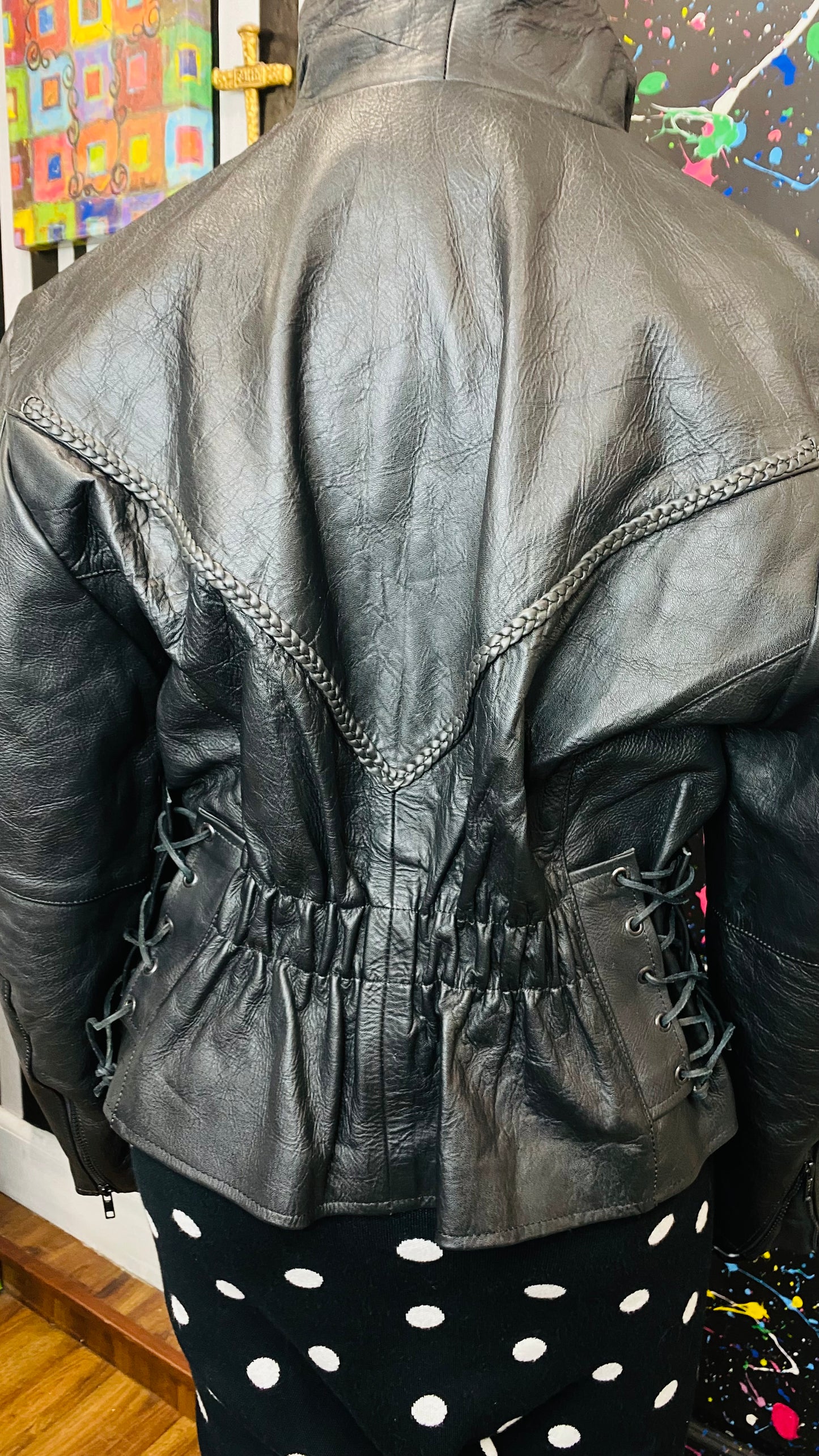 Vintage Genuine Leather Black Jacket (18)