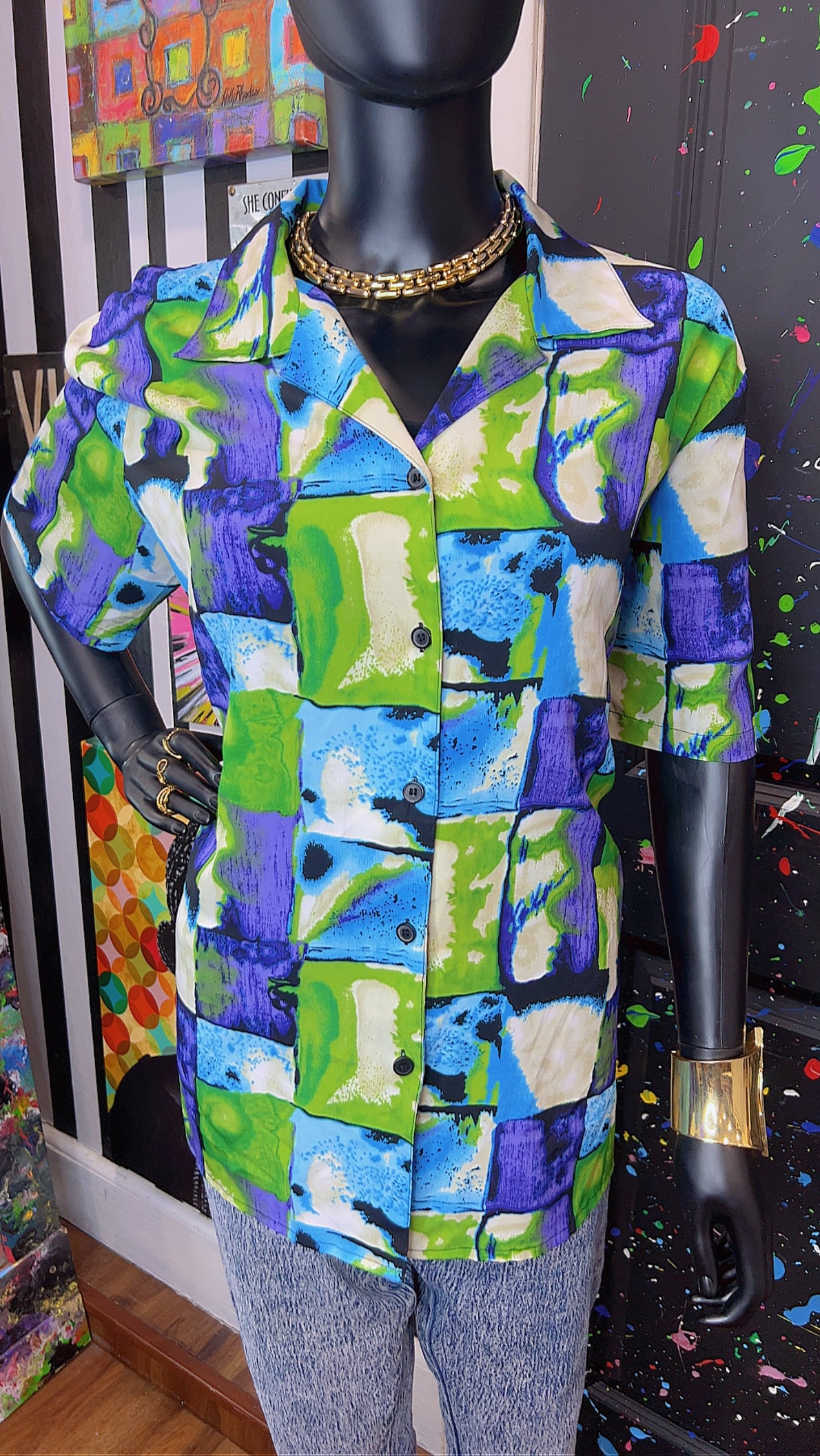 Vintage Block Blouse (18)