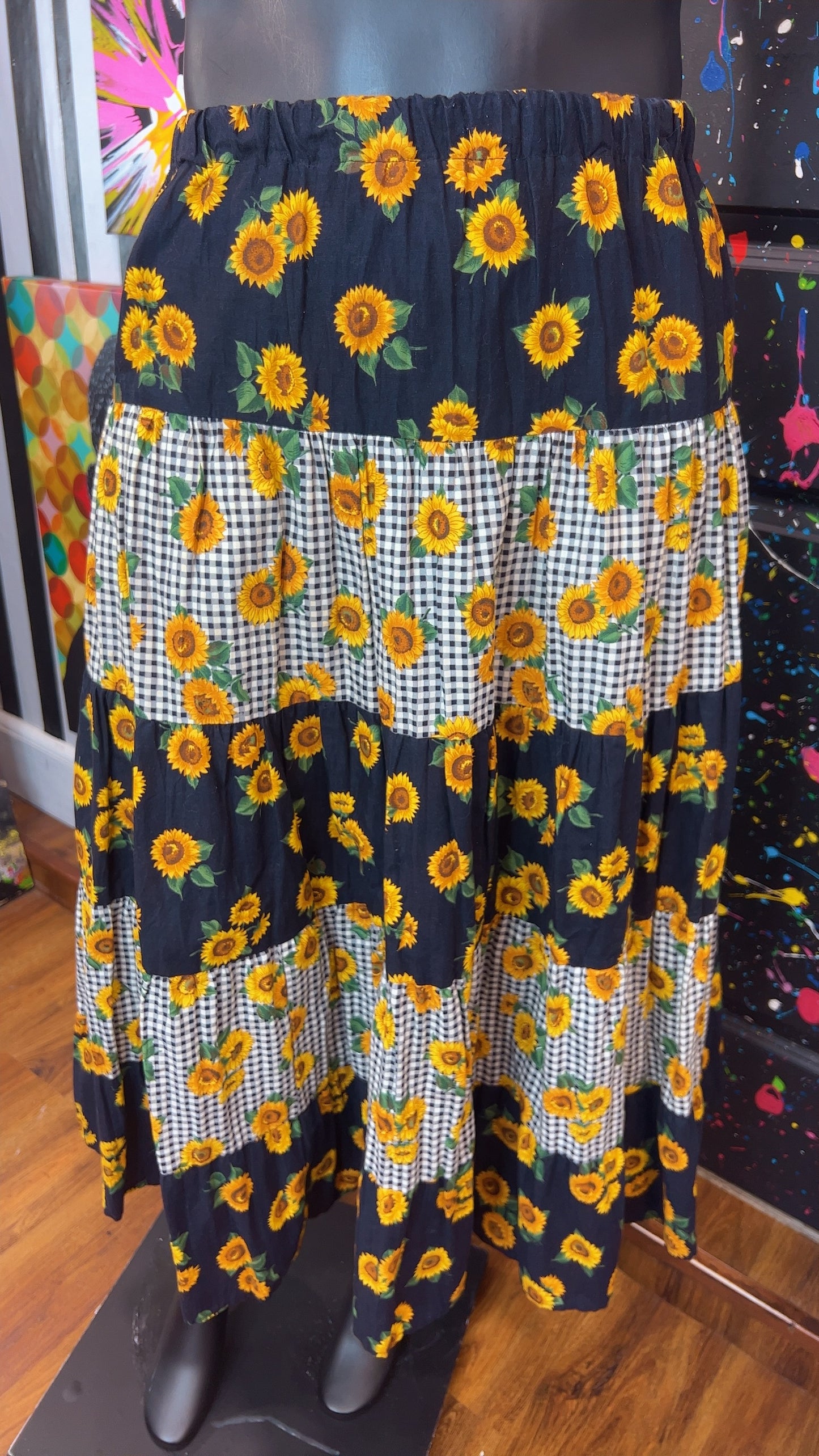 Vintage Sun Flower Skirt (20)