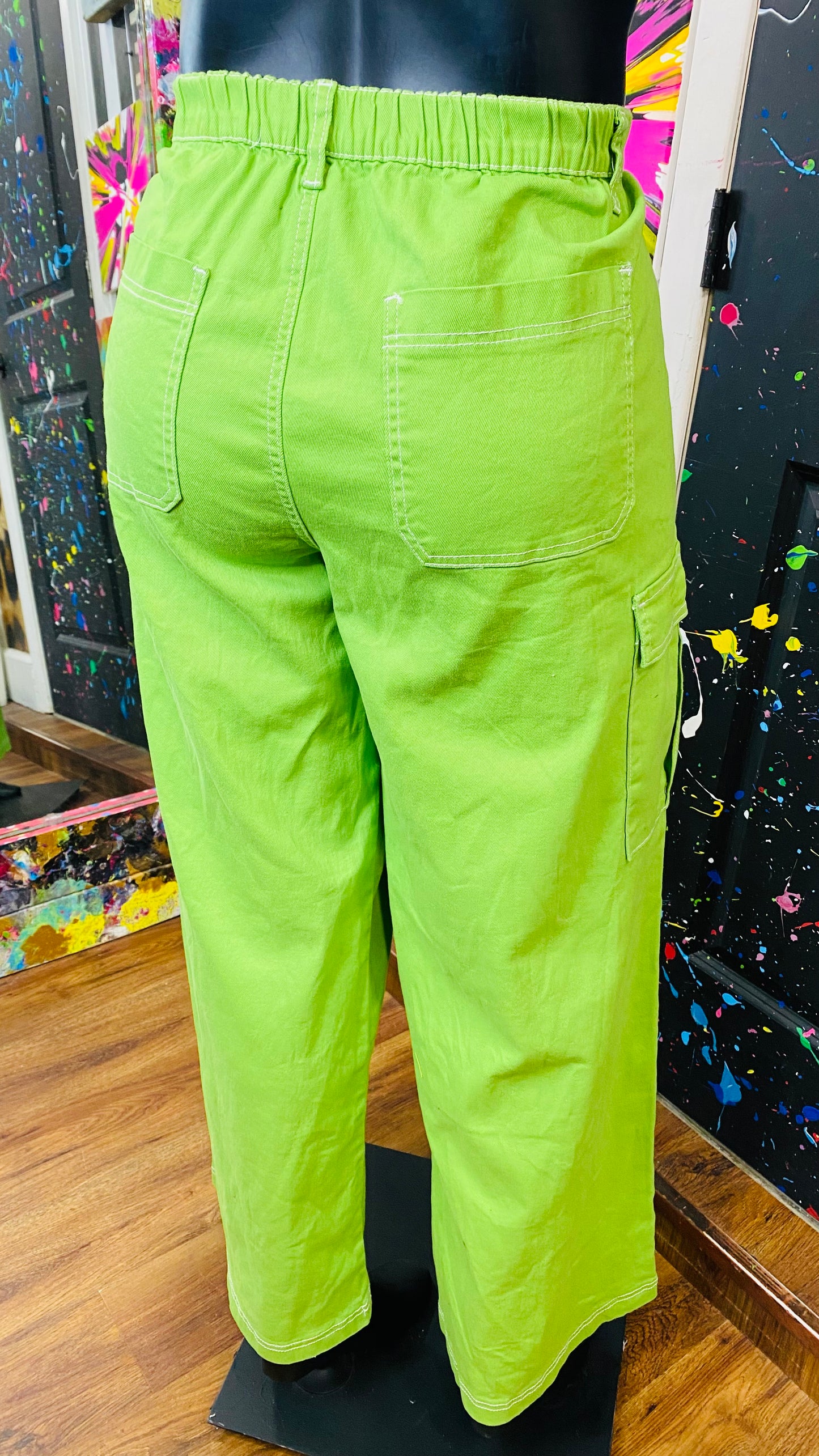 New w/ Tags Green Wide Leg Pants (15)