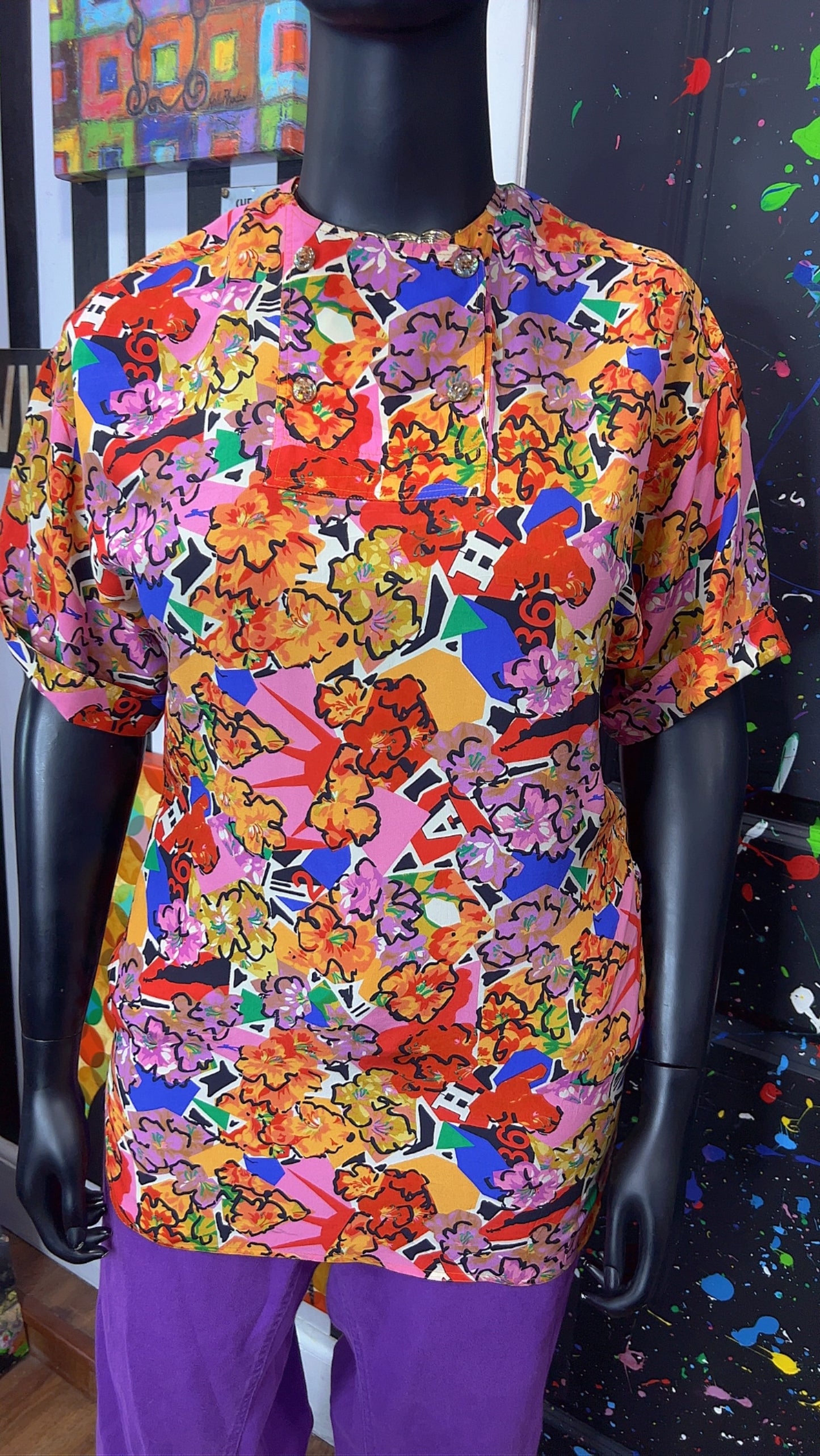 Vintage Fendi 100% Silk Blouse (14)