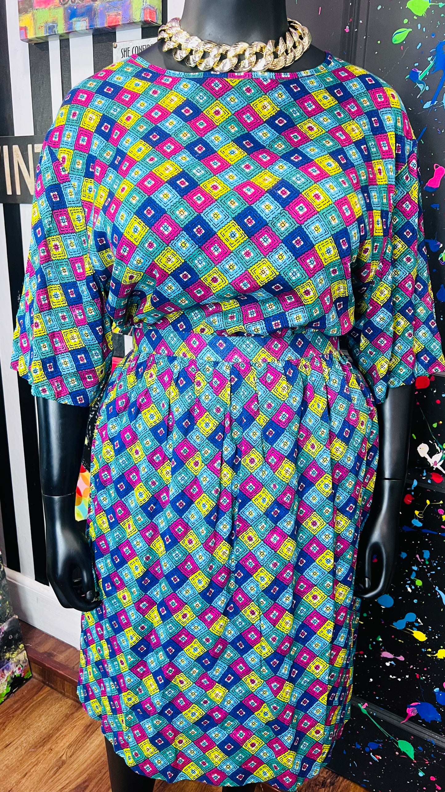 Vintage Light Weight 90’s Skirt Set (22)