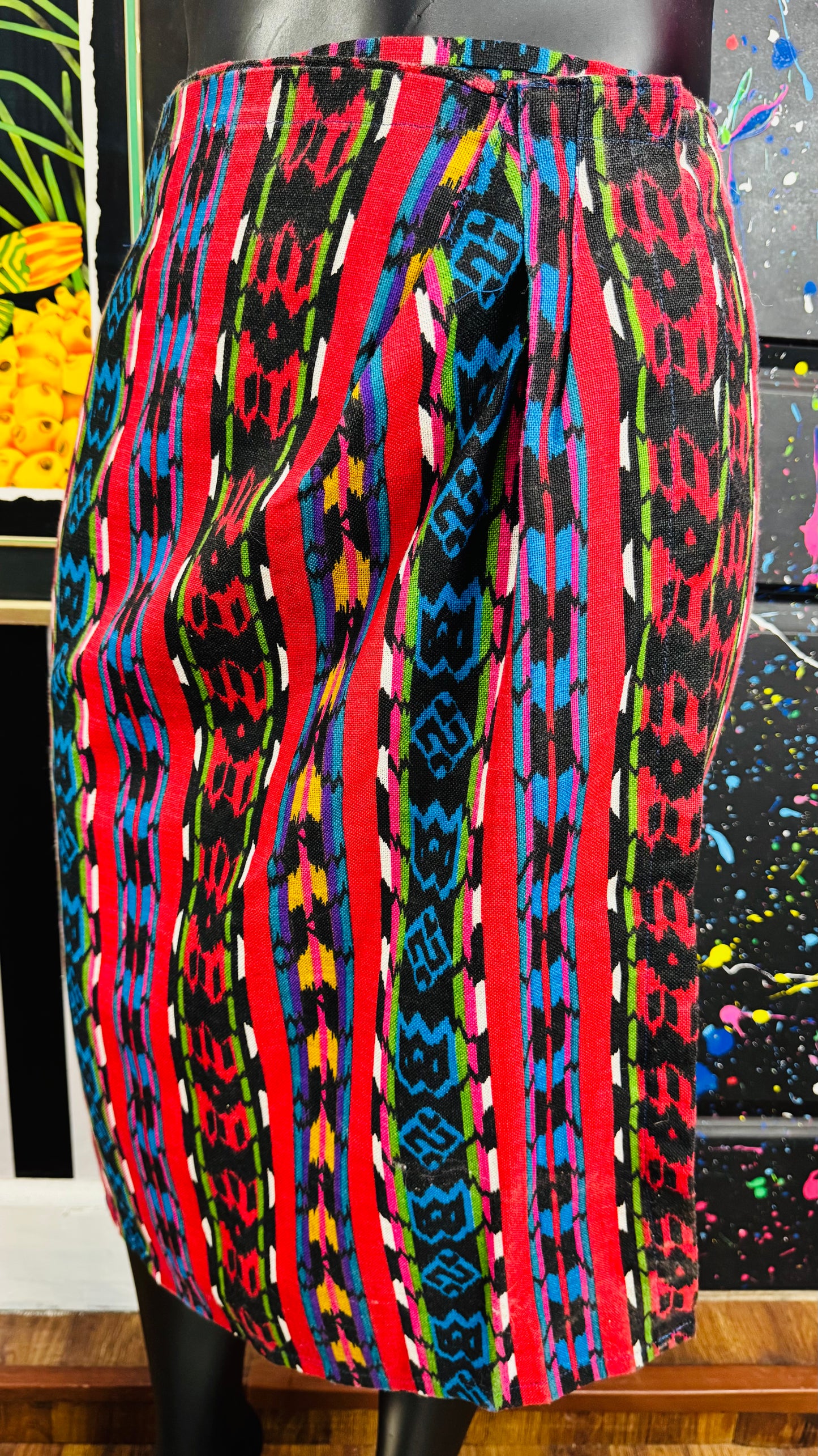 Vintage Tribal Print Skirt Wrap (18) *KC
