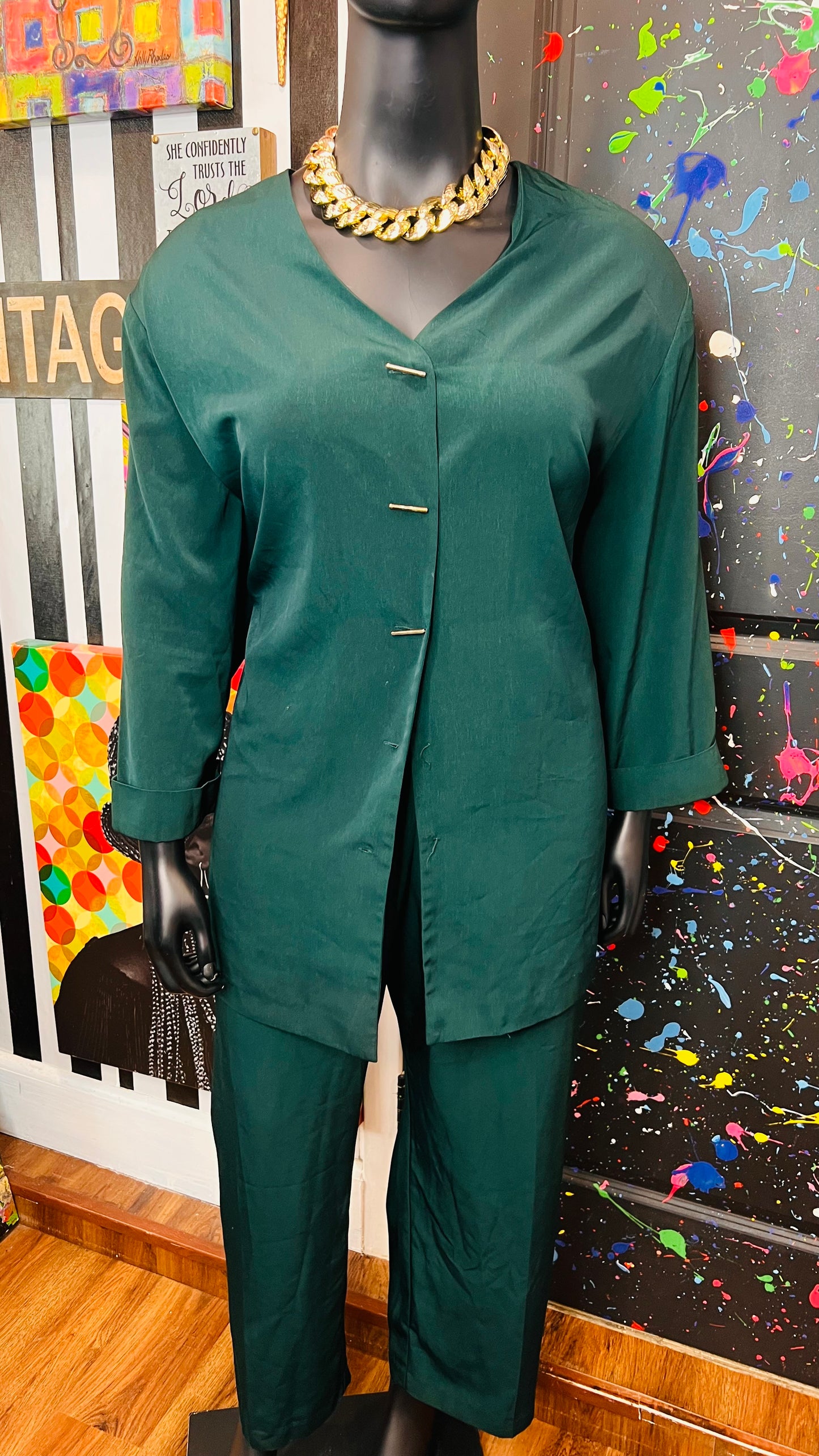 Vintage Green Pants Set (30W)