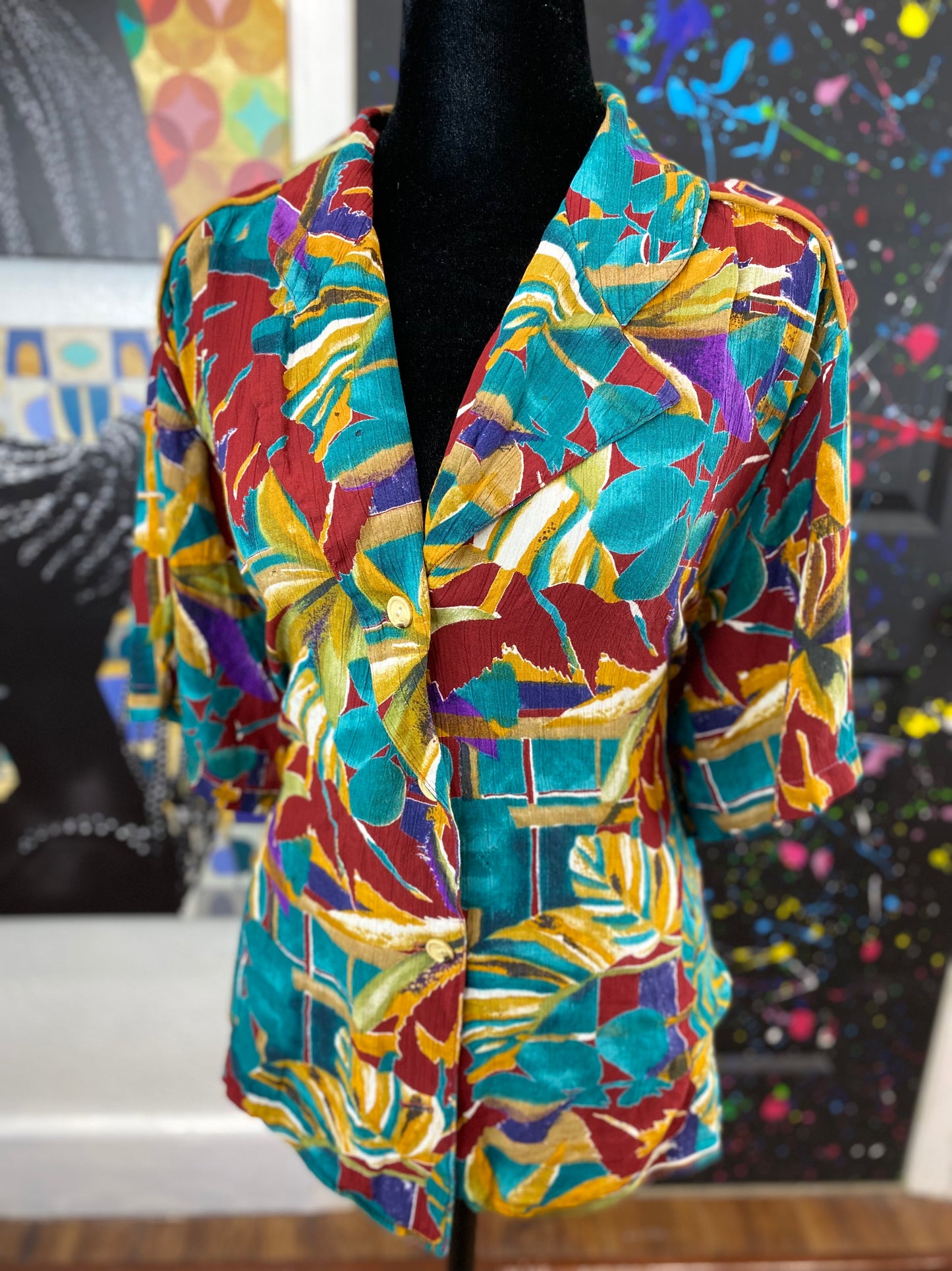 Vintage Short Sleeve Blouse