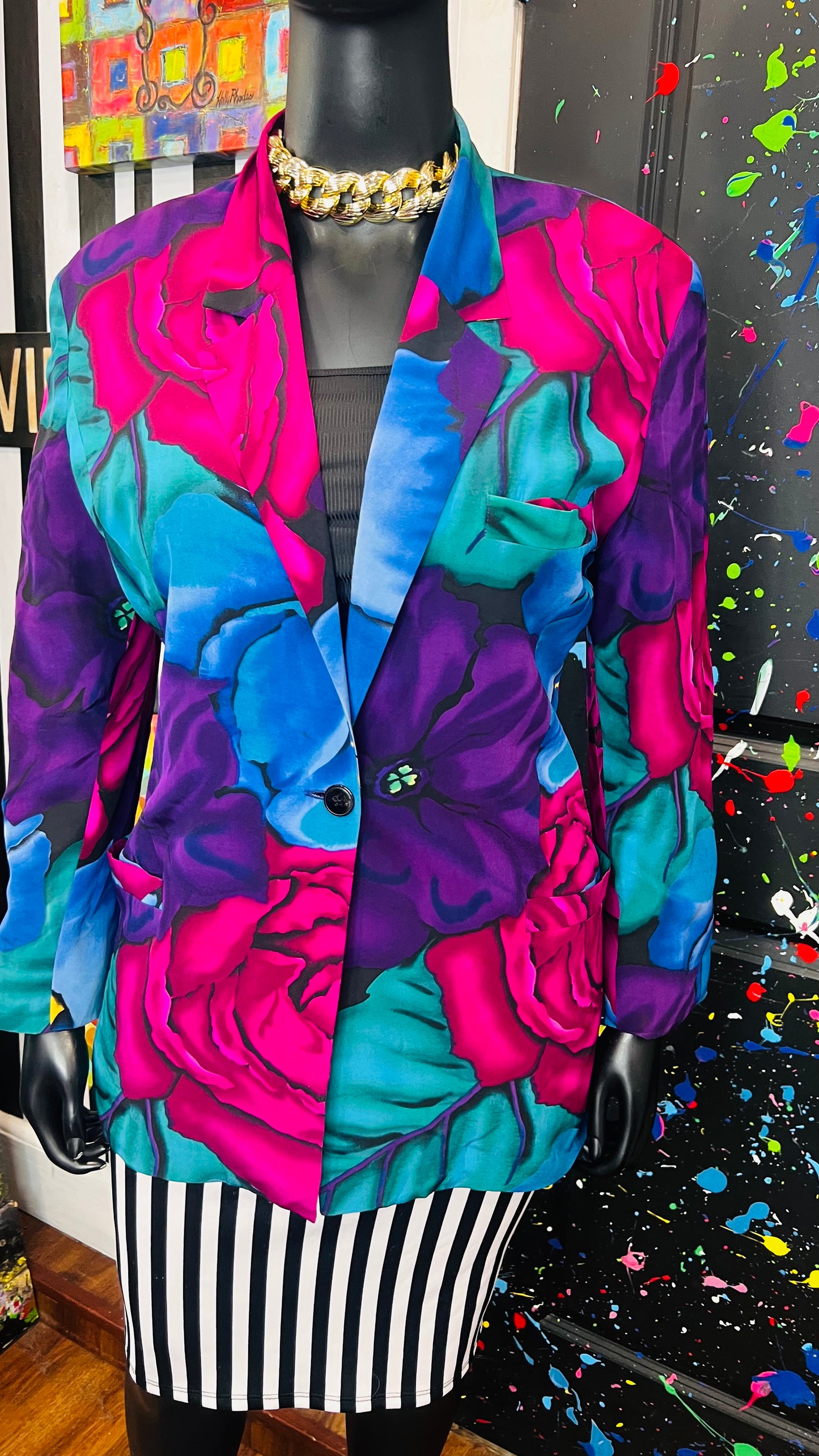 Vintage 100% Silk Blazer (16)