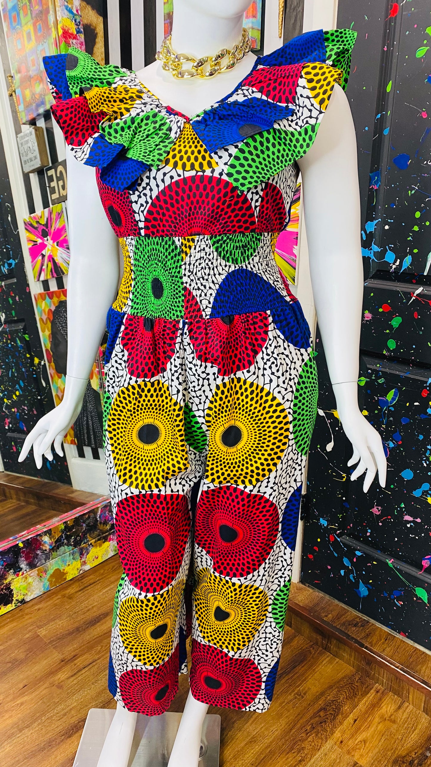 True African Creation - 100% Cotton Jumpsuit (14/16)