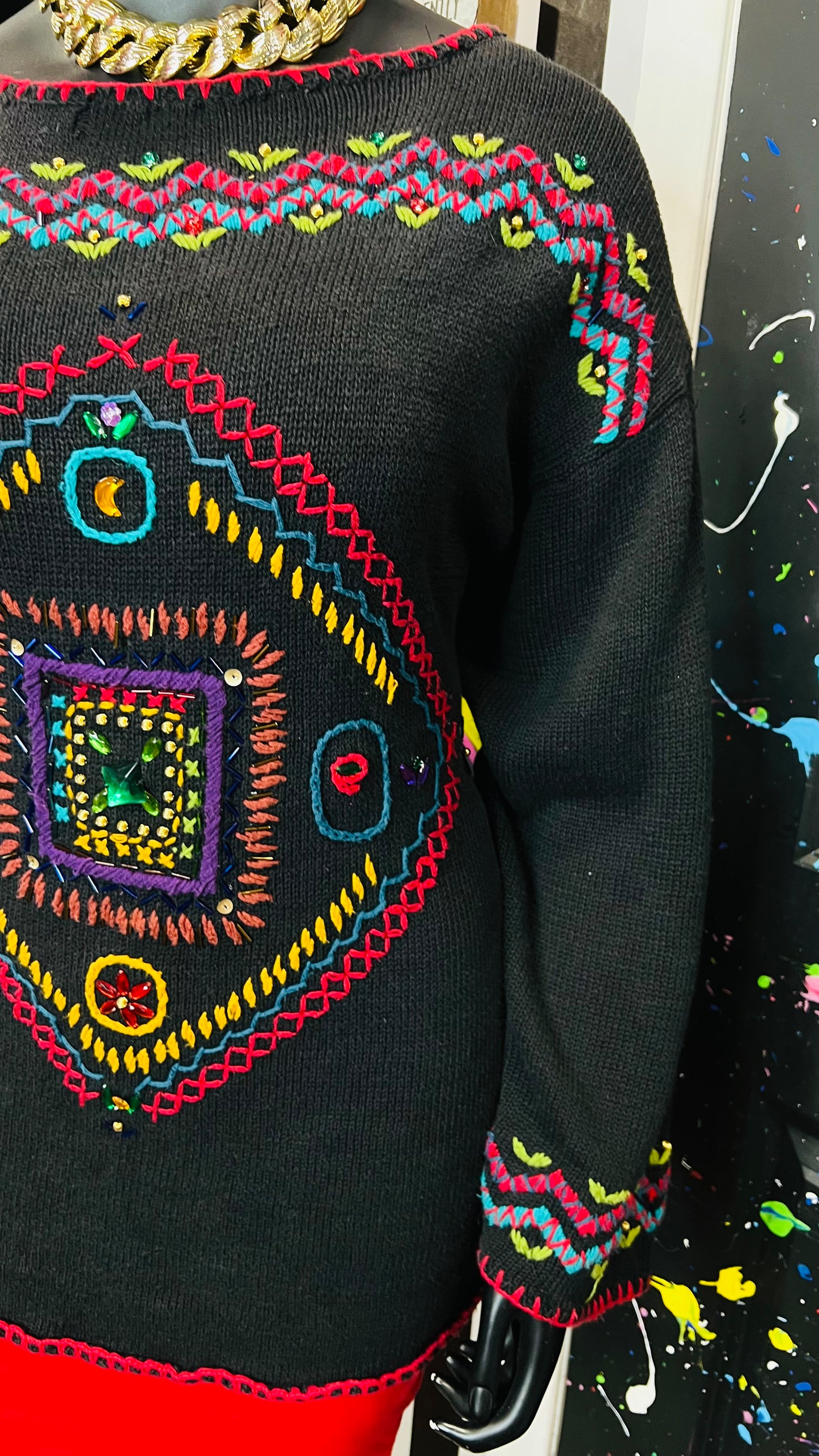 Vintage Carole Little Knitted Sweater (22)