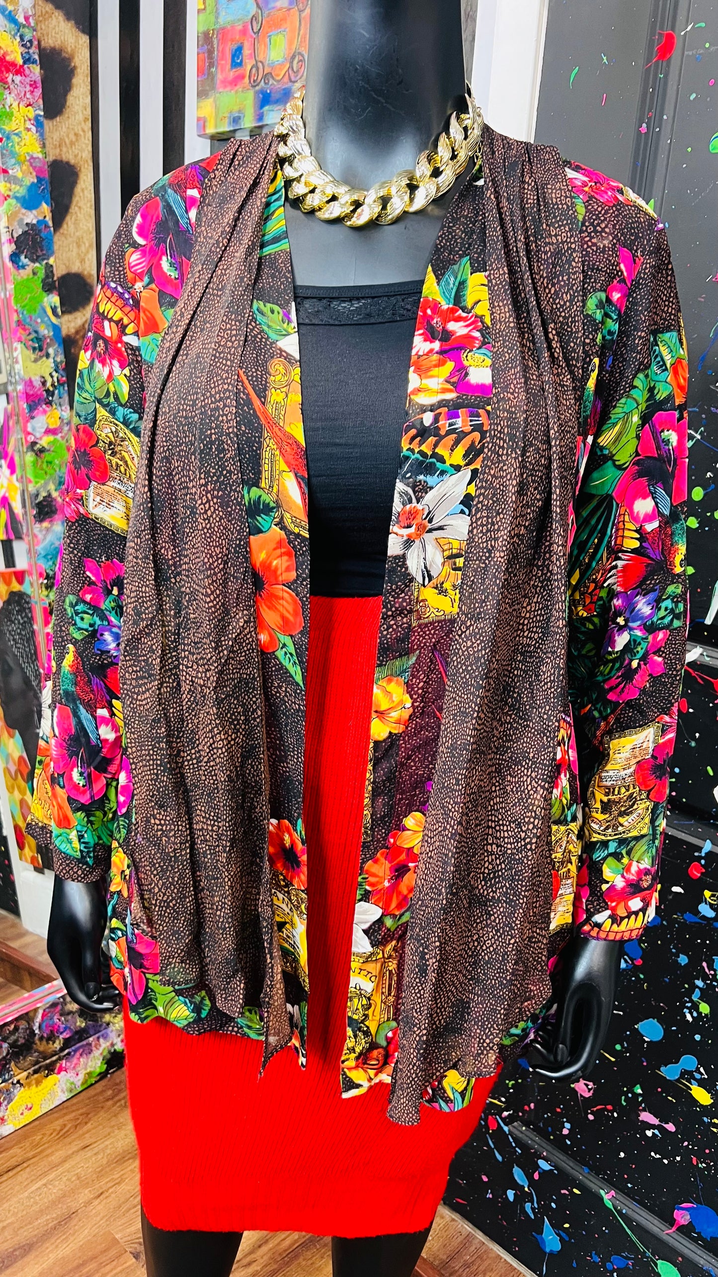 Vintage Sheer Carole Little Duster/Swimsuit Cover (14)