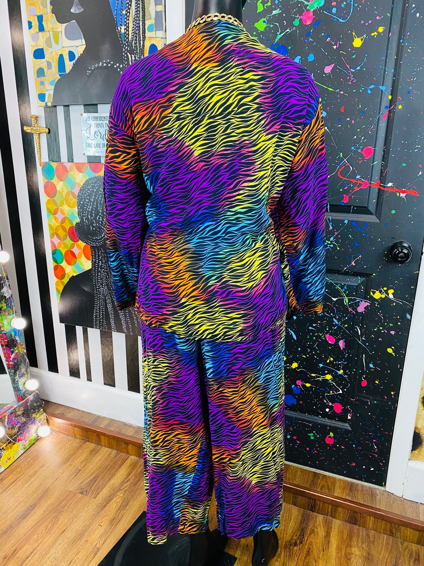 Vintage Kalidaz 2pc Pants Set