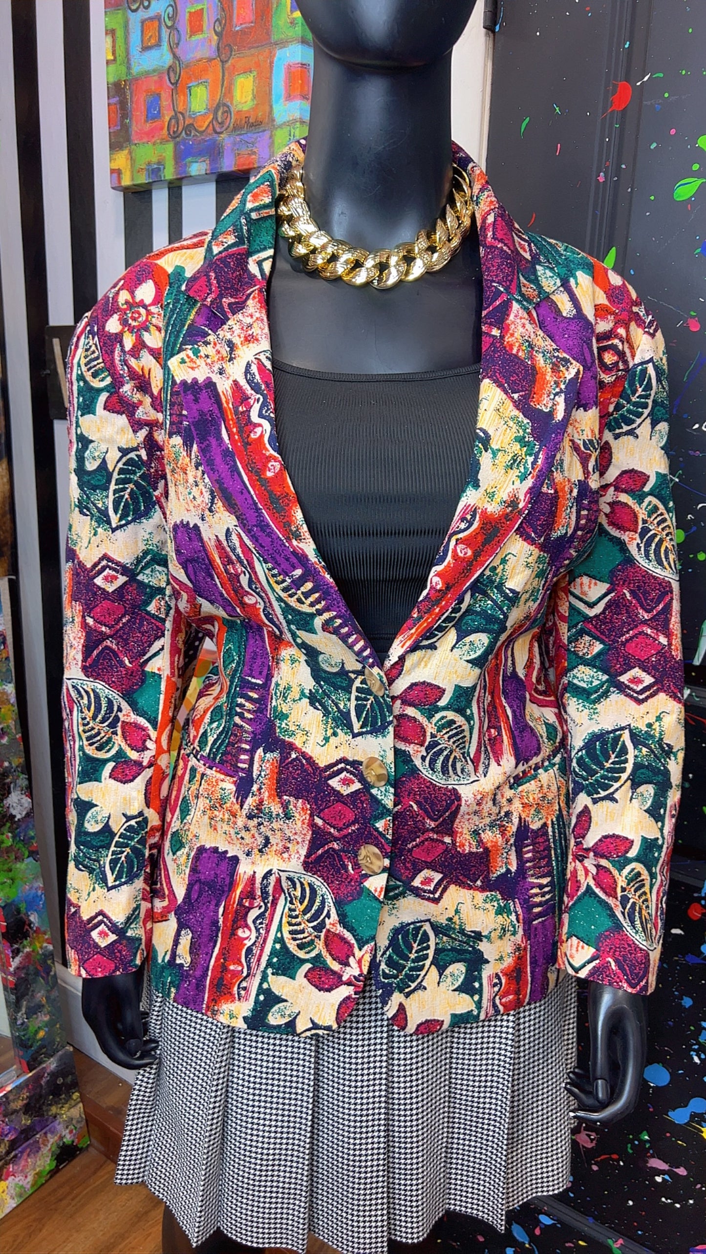 Vintage Abstract Blazer (22)