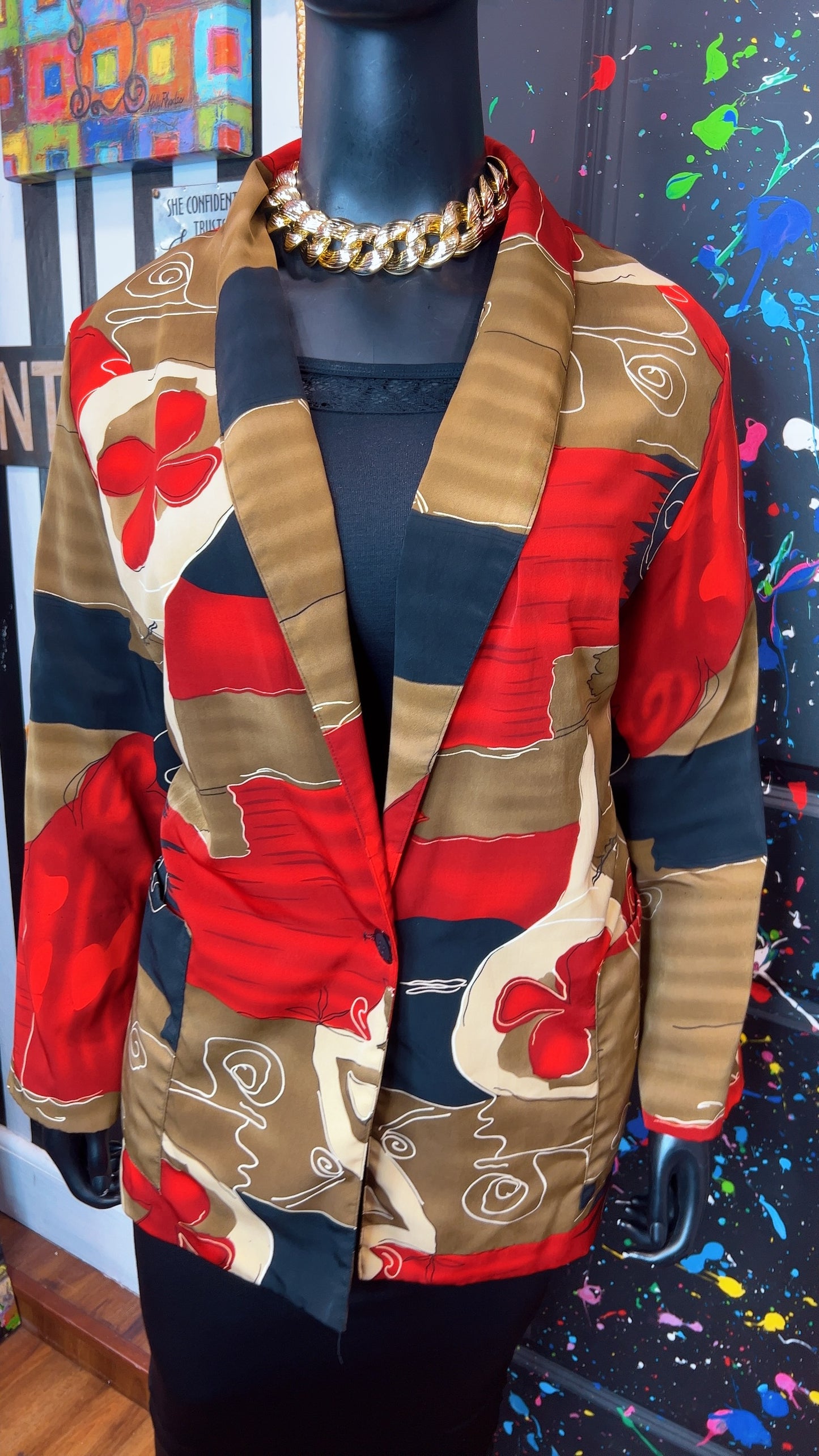 Vintage 90’s Abstract Blazer (24)