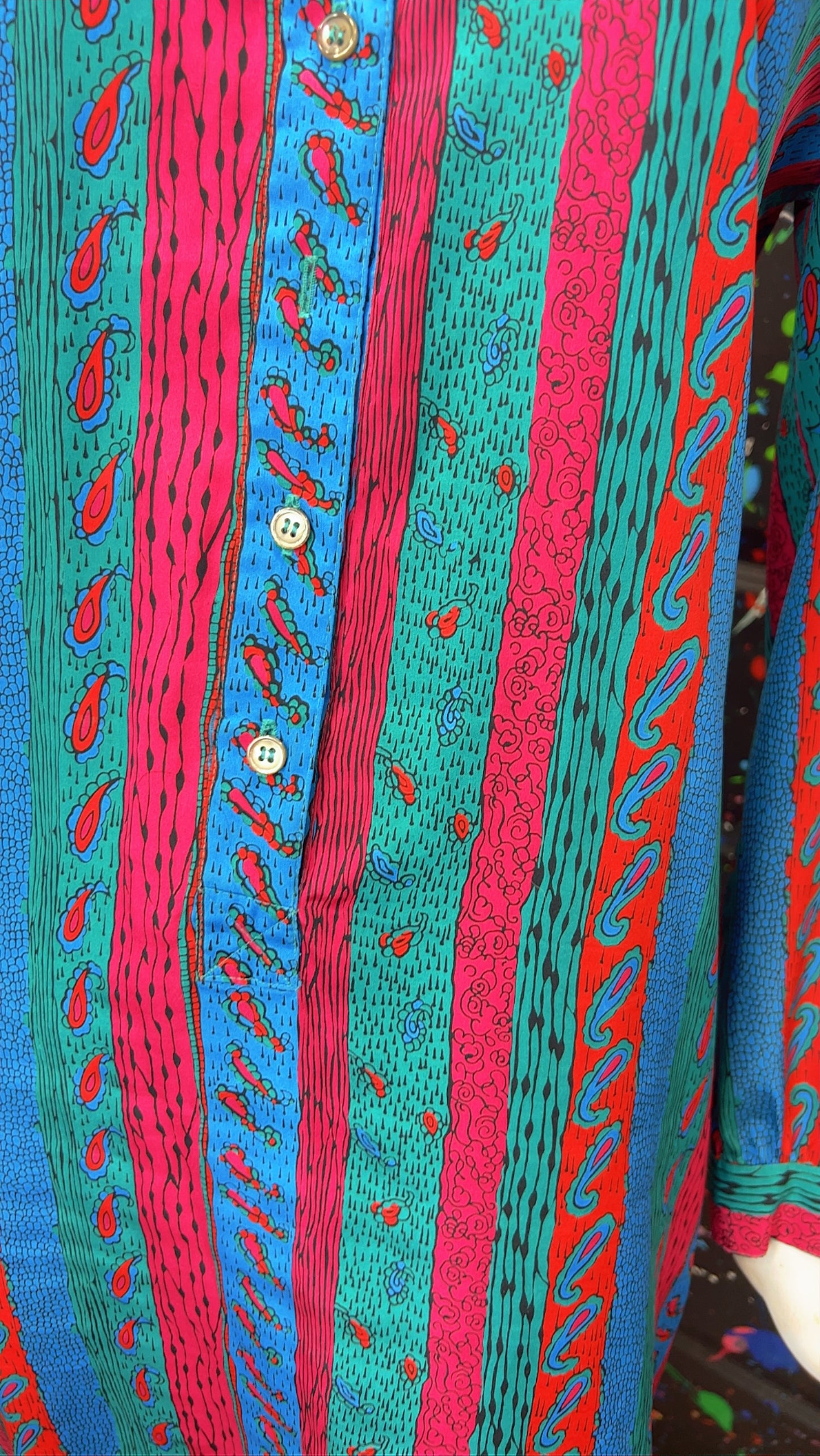 Vintage Paisley Print Dress (14)