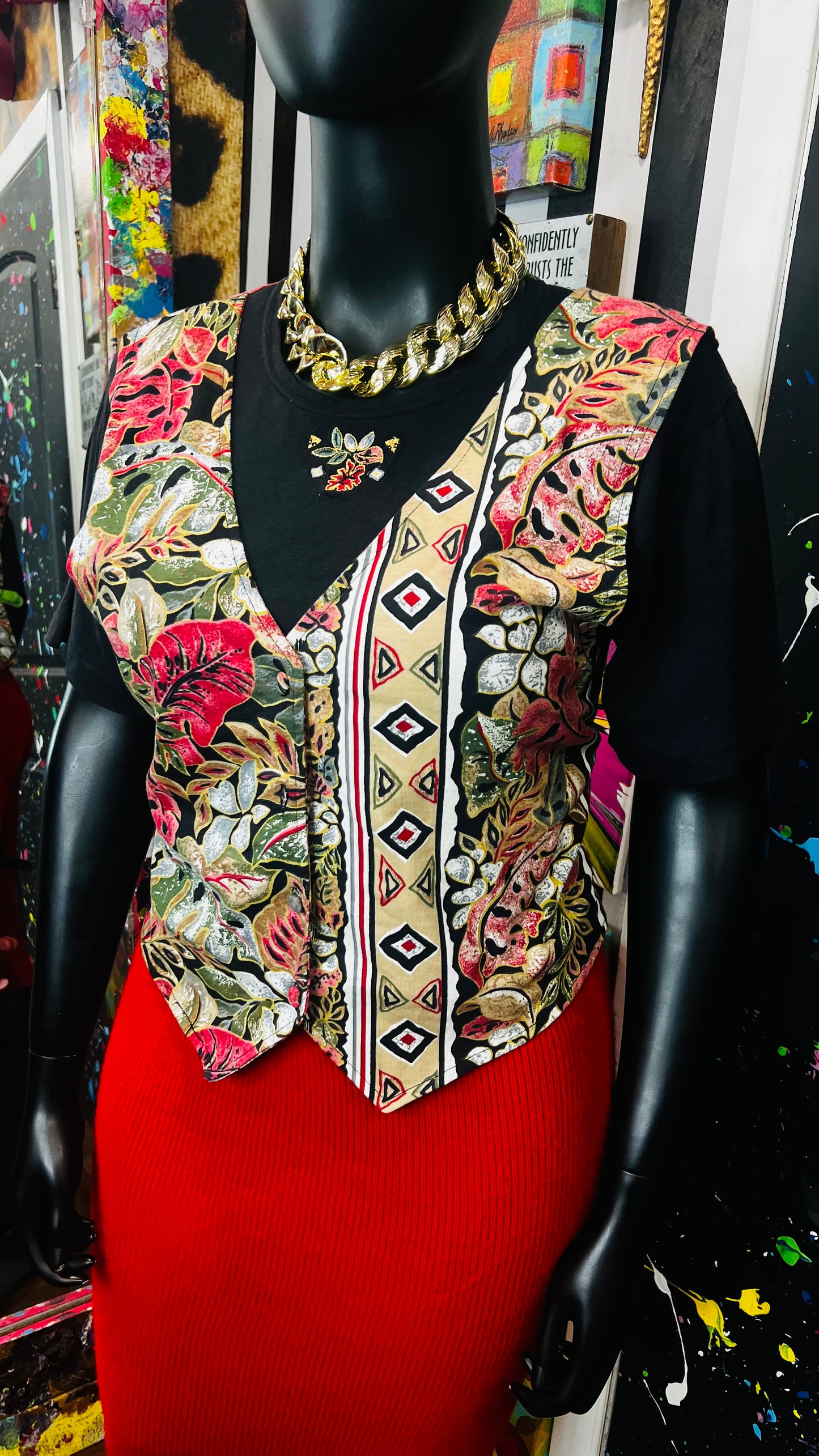 Vintage Deadstock Blouse w/ Vest (16)