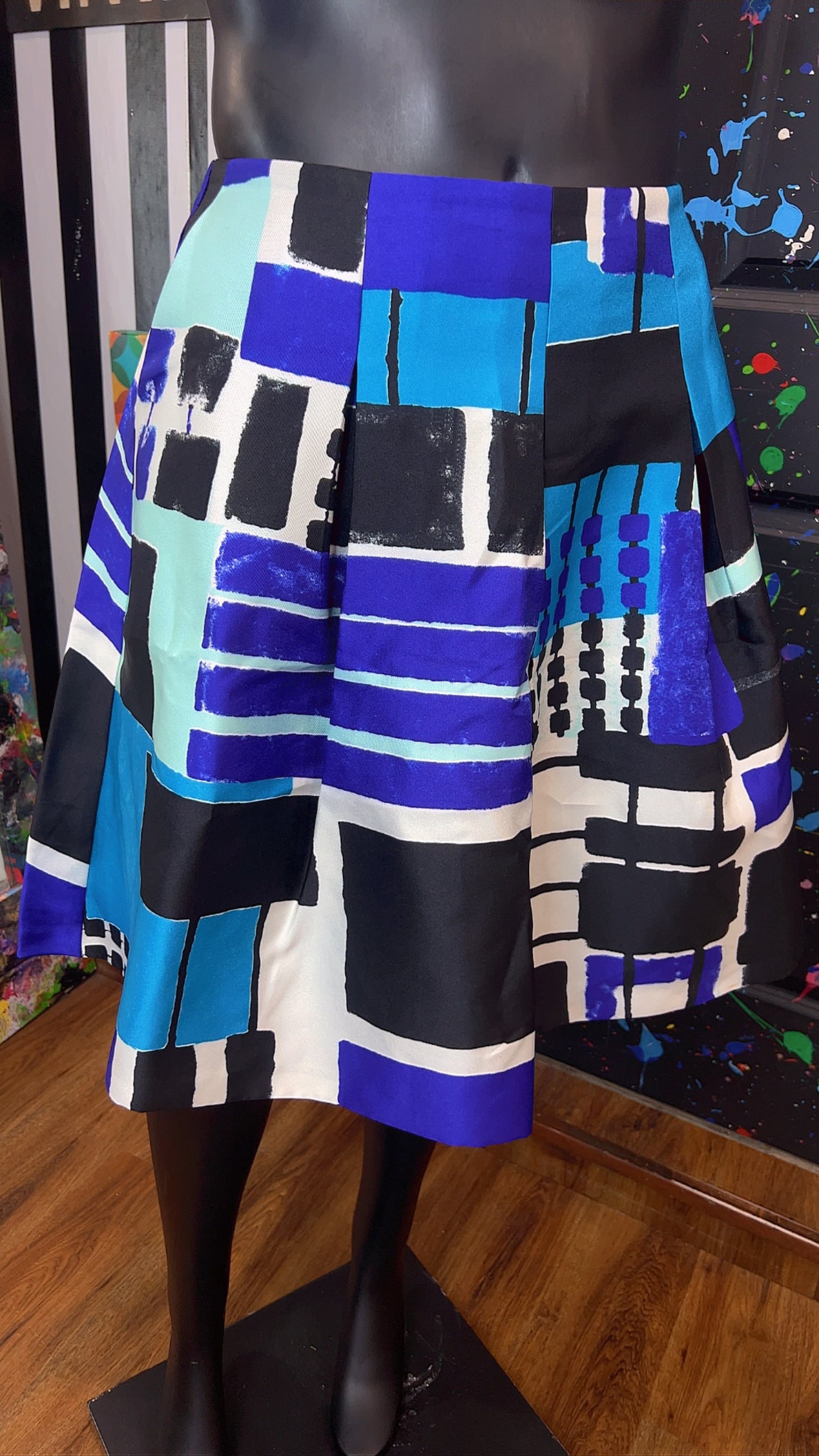 Ashley Stewart Abstract Circle Skirt (18)