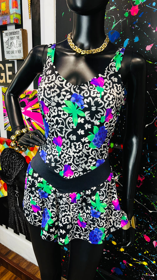 Vintage Floral Swimsuit (12)