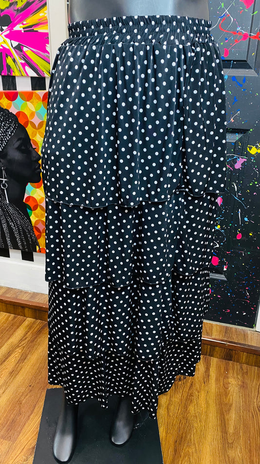 Black & White Layered Skirt (16/18)