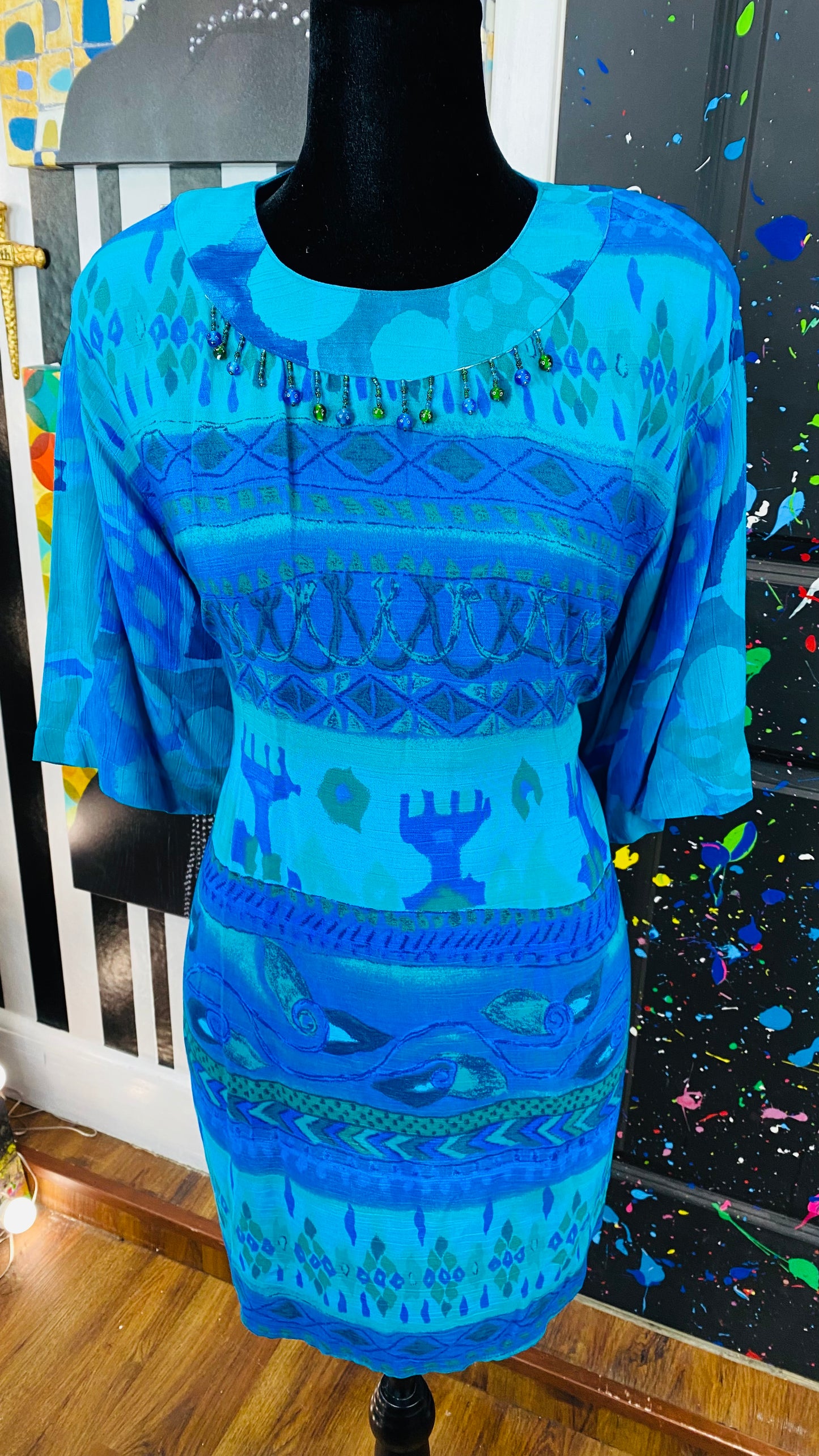 Vintage Carole Little Short Sleeve Blouse