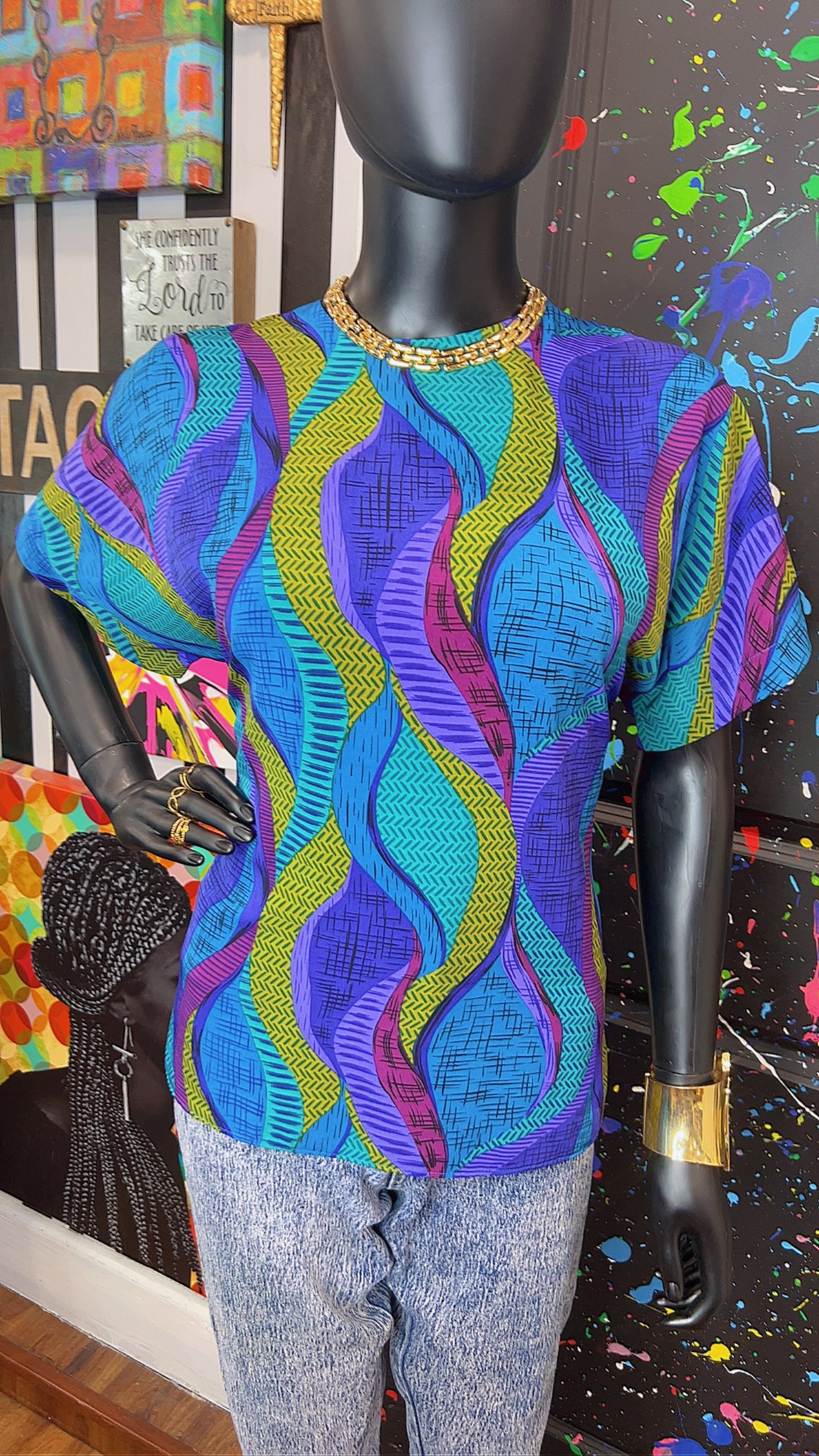 Vintage Abstract Blouse (12)