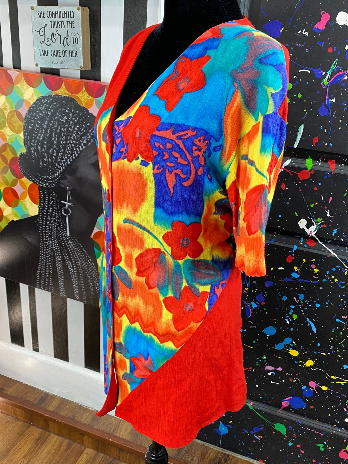 Vintage C.M. Shapes Short Sleeve Blouse