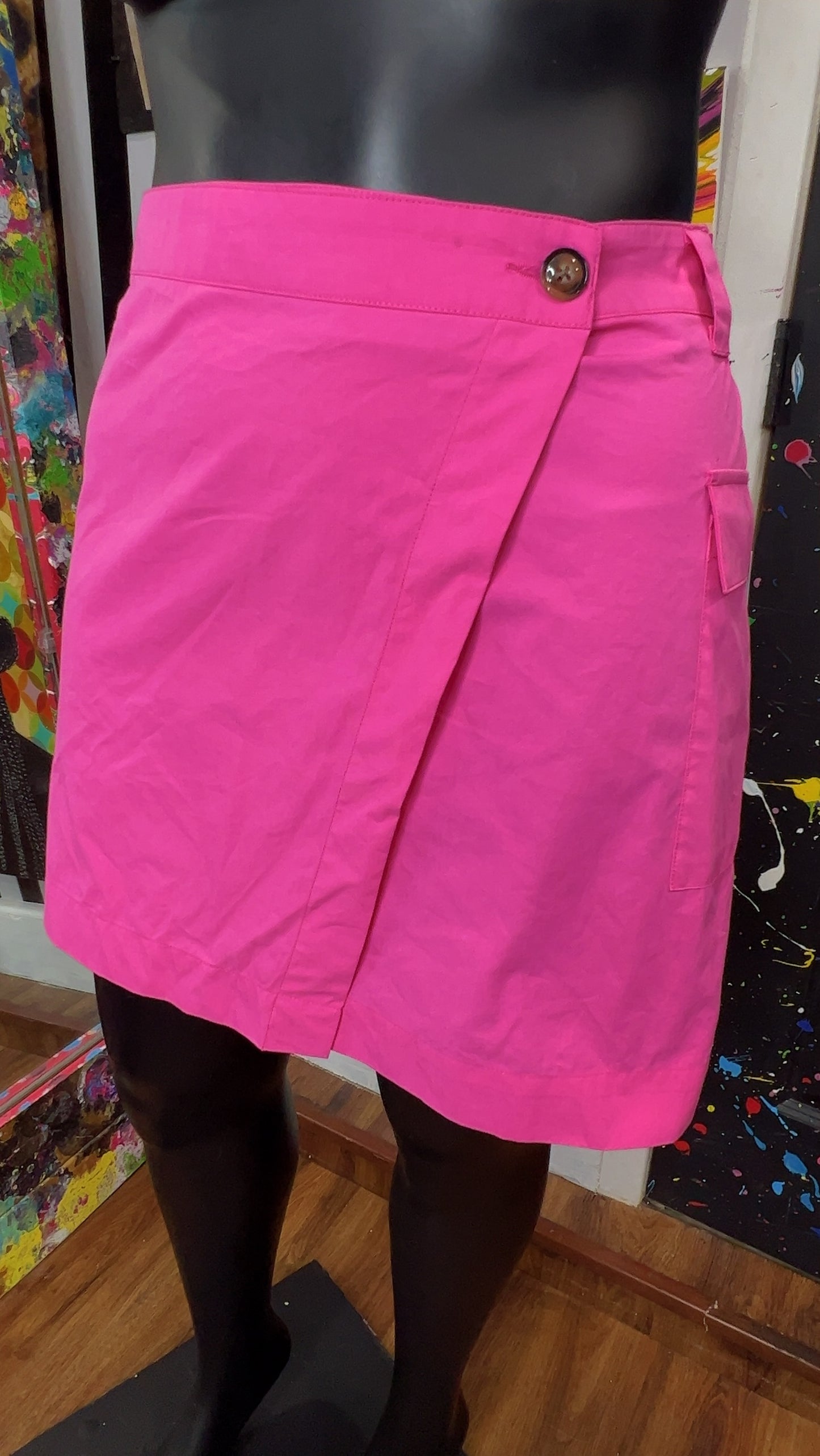 Pink Cargo Skirt (24)