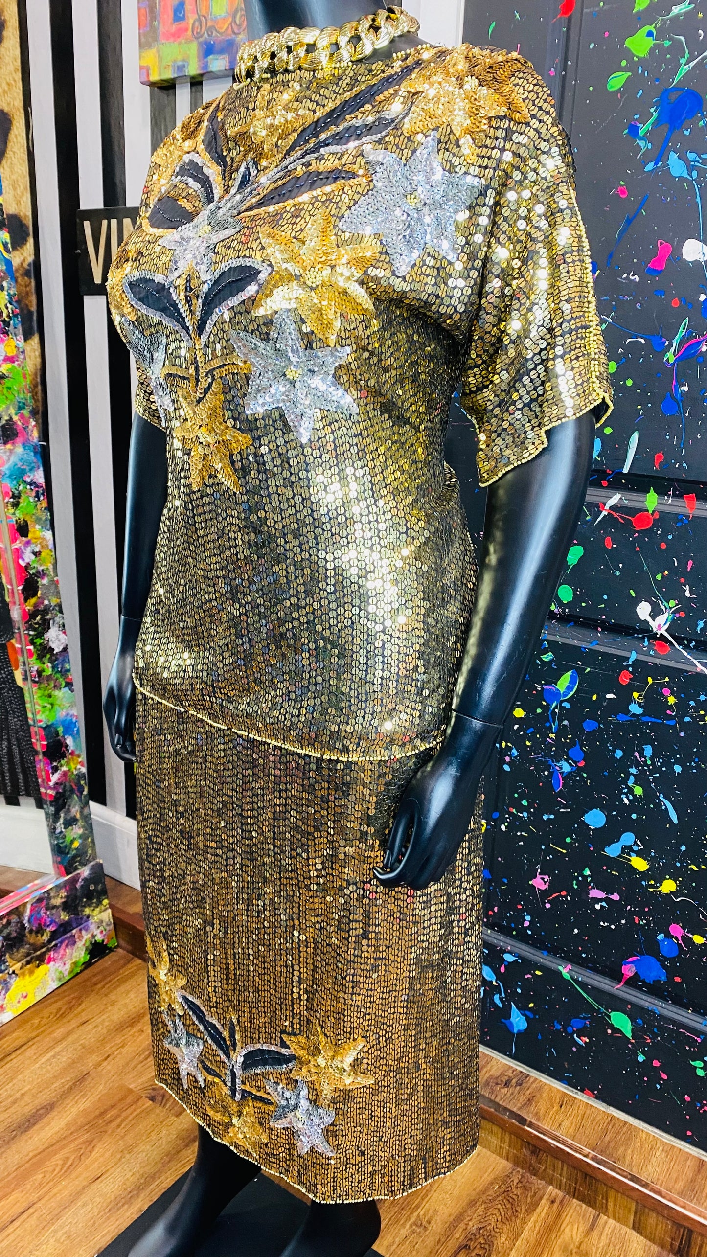 Vintage Sequin Skirt Set (18/20)