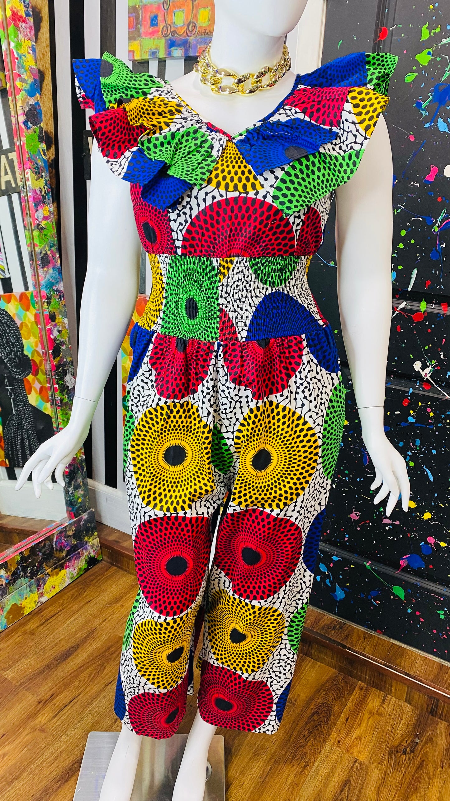 True African Creation - 100% Cotton Jumpsuit (14/16)