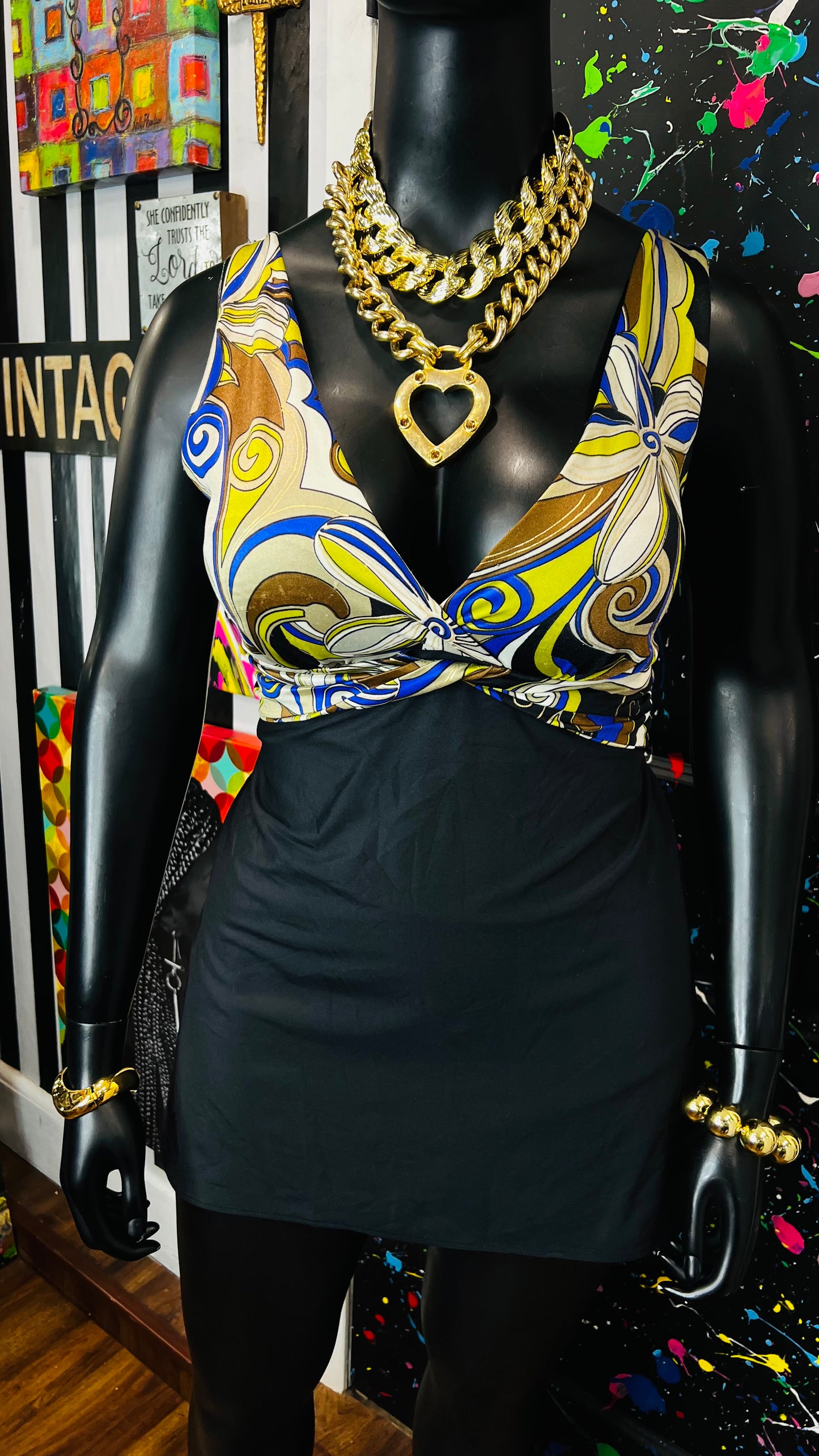 Vintage Abstract Swim Suit (20/22)