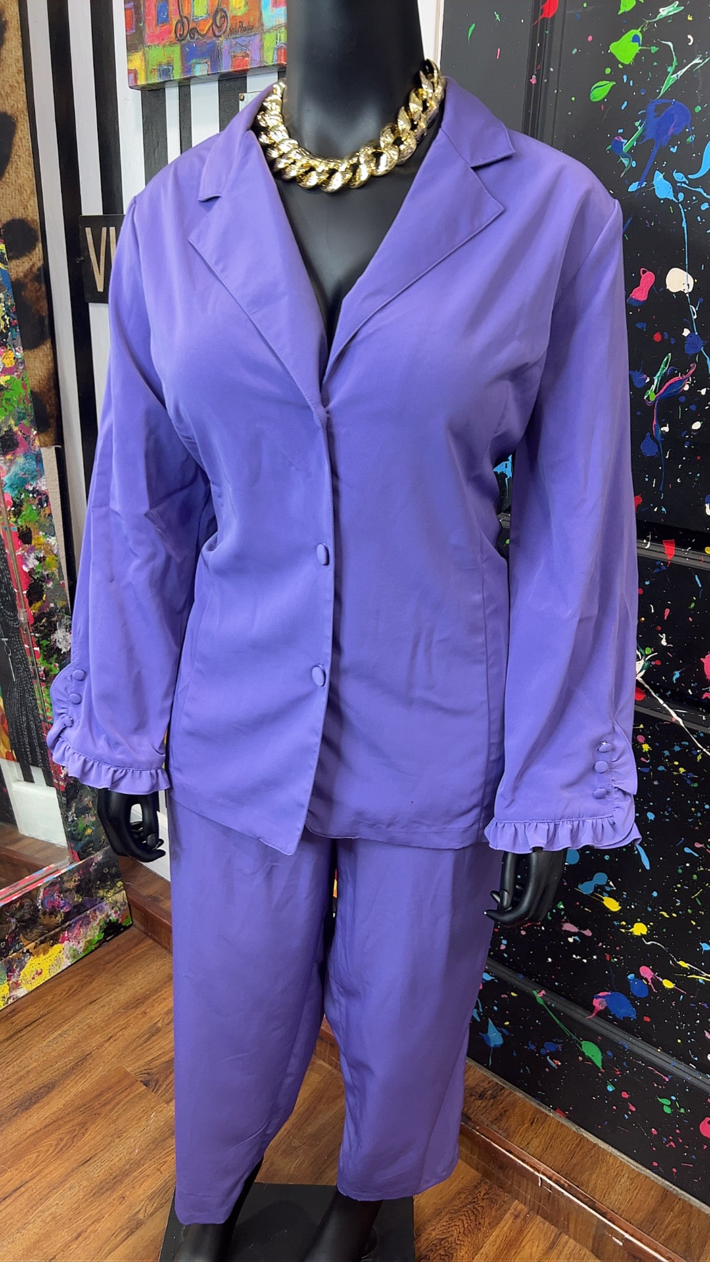 Vintage Purple Pants Set (16)