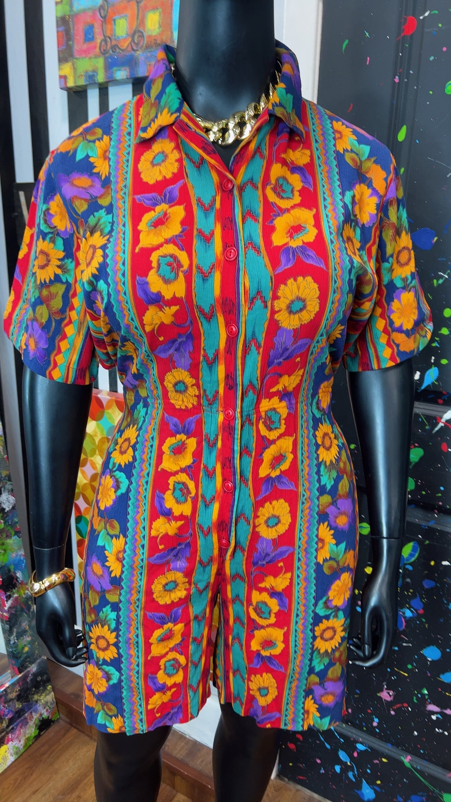 Vintage Floral Rayon Romper (18)