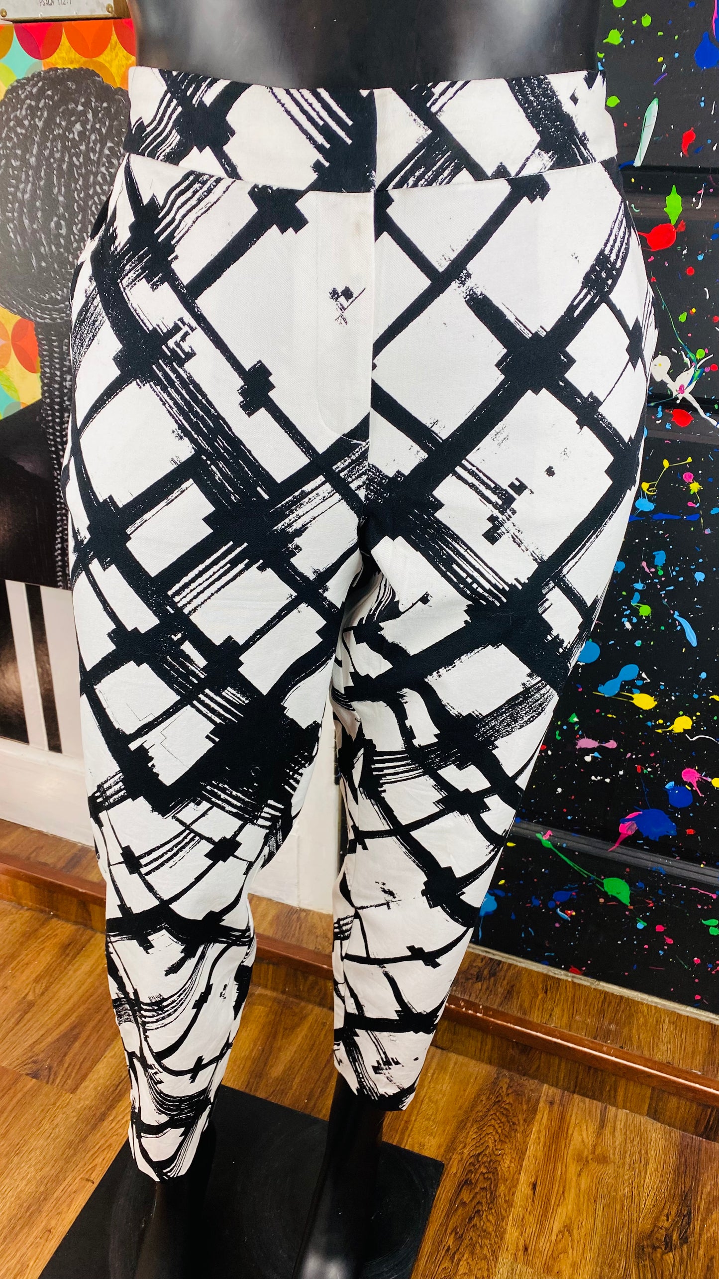 Lane Bryant B&W Stripped Pants