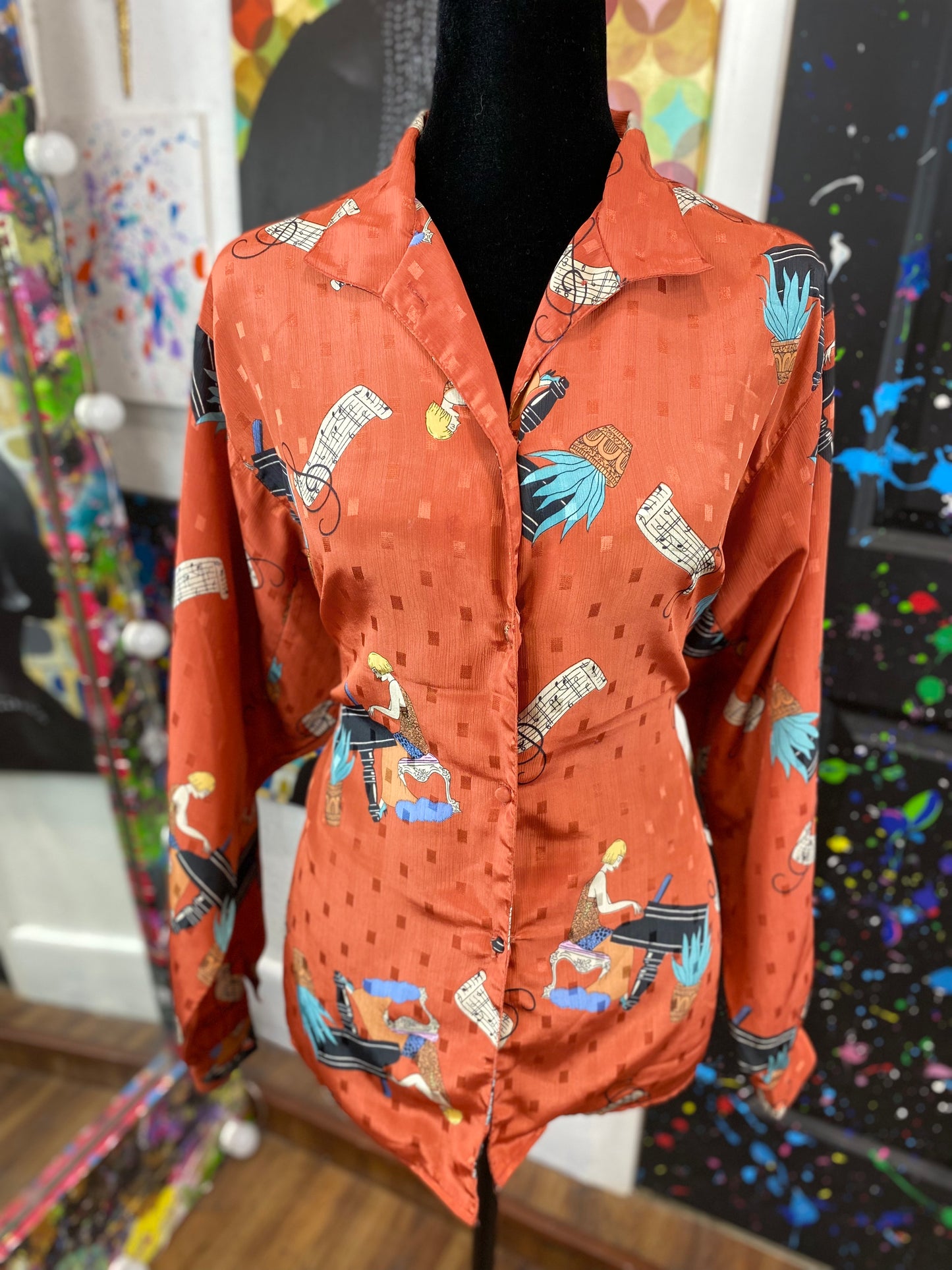 Vintage Long Sleeve Blouse