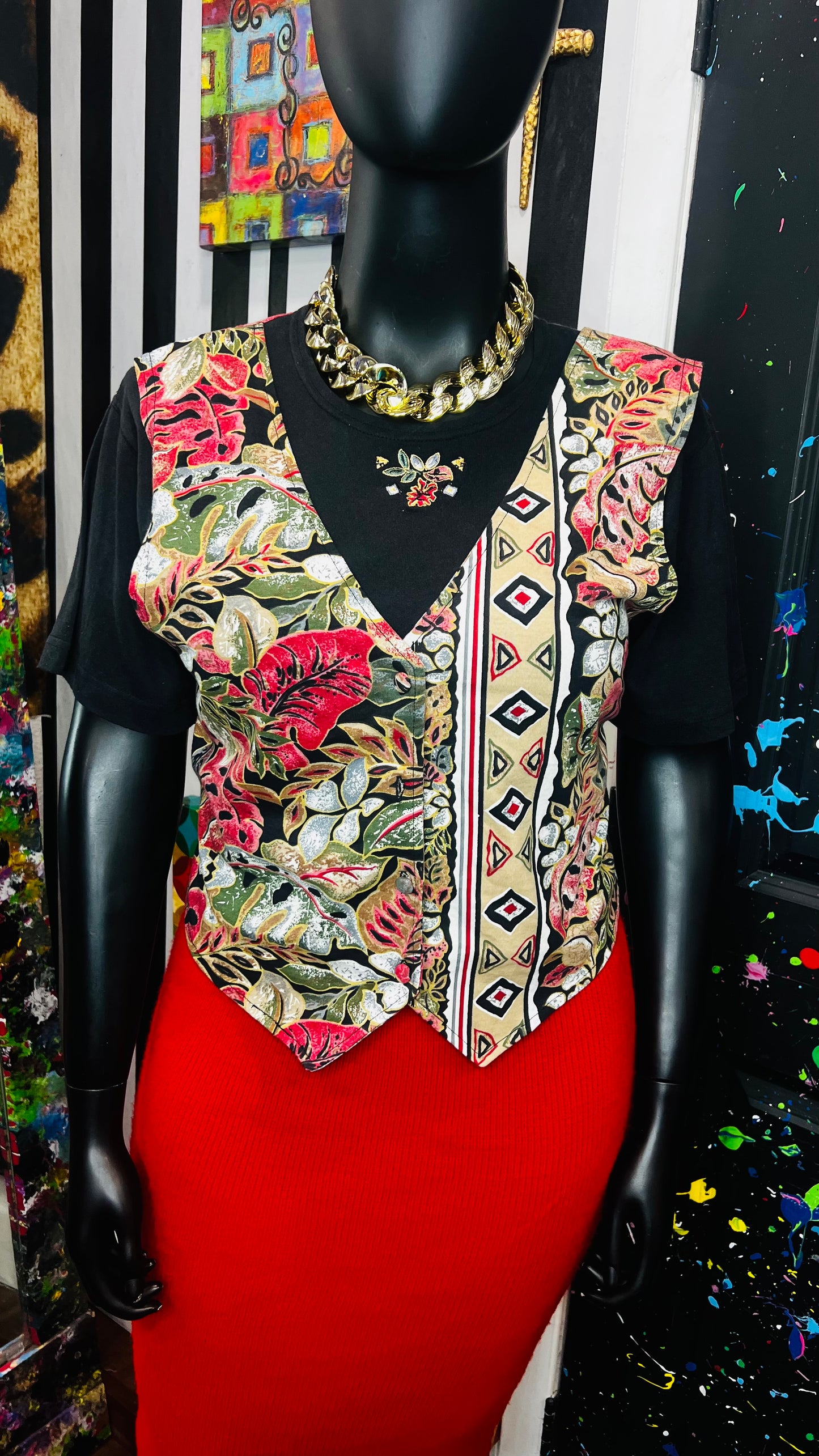 Vintage Deadstock Blouse w/ Vest (16)