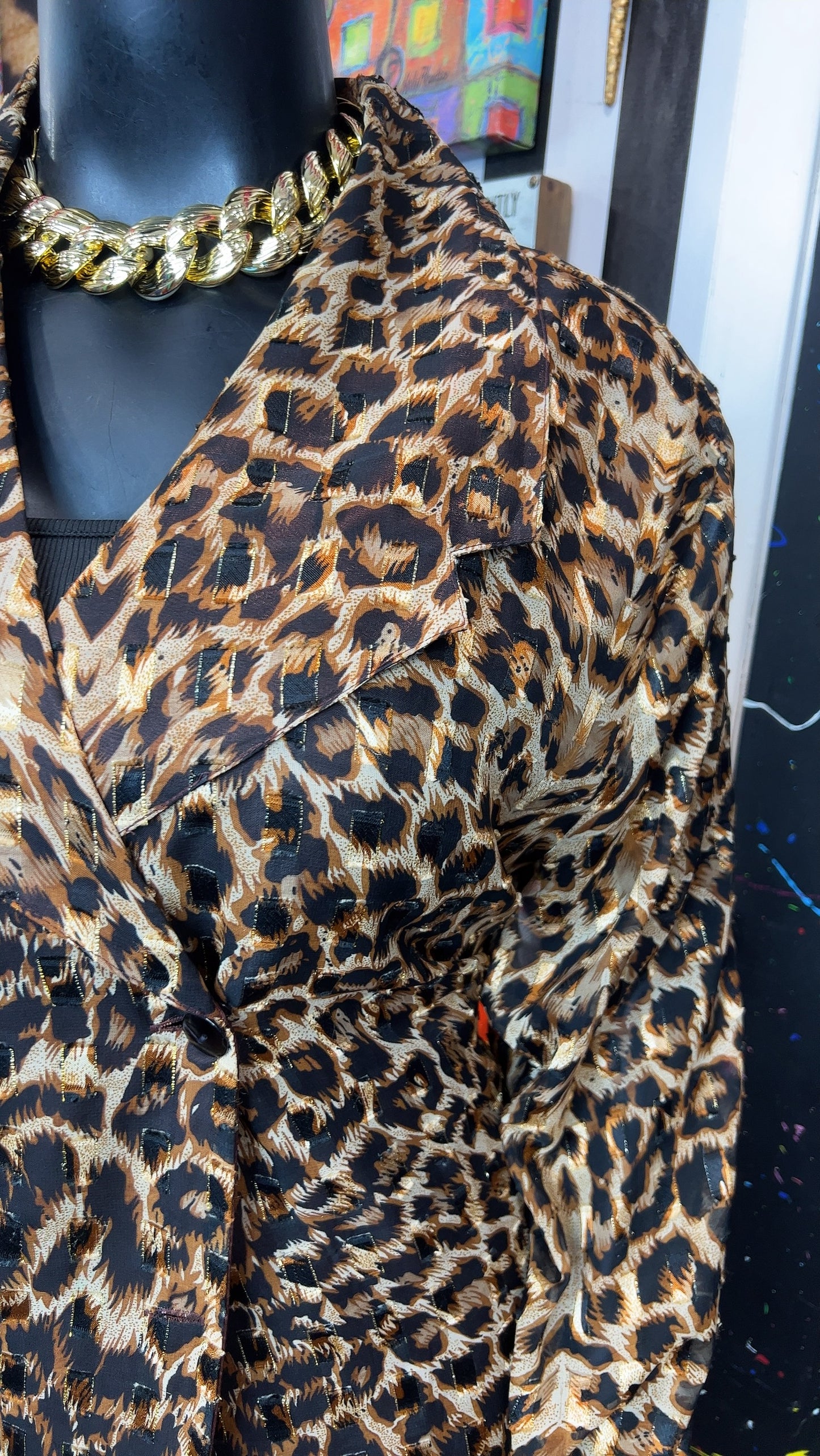 Vintage Animal Print Skirt Set (24)