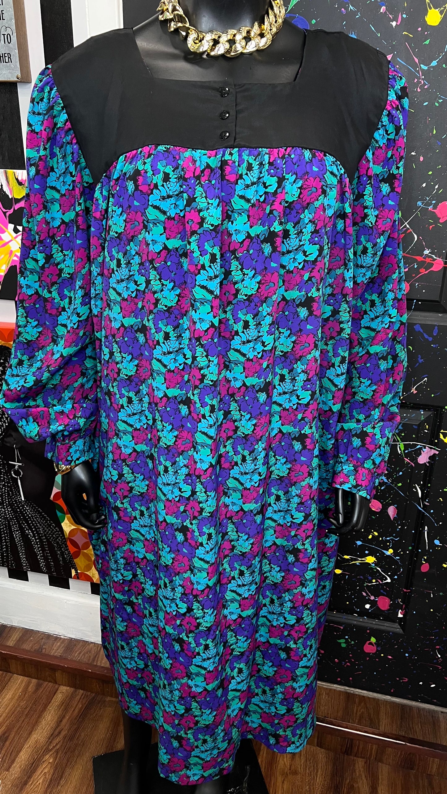 Vintage Floral Dress (26/28)