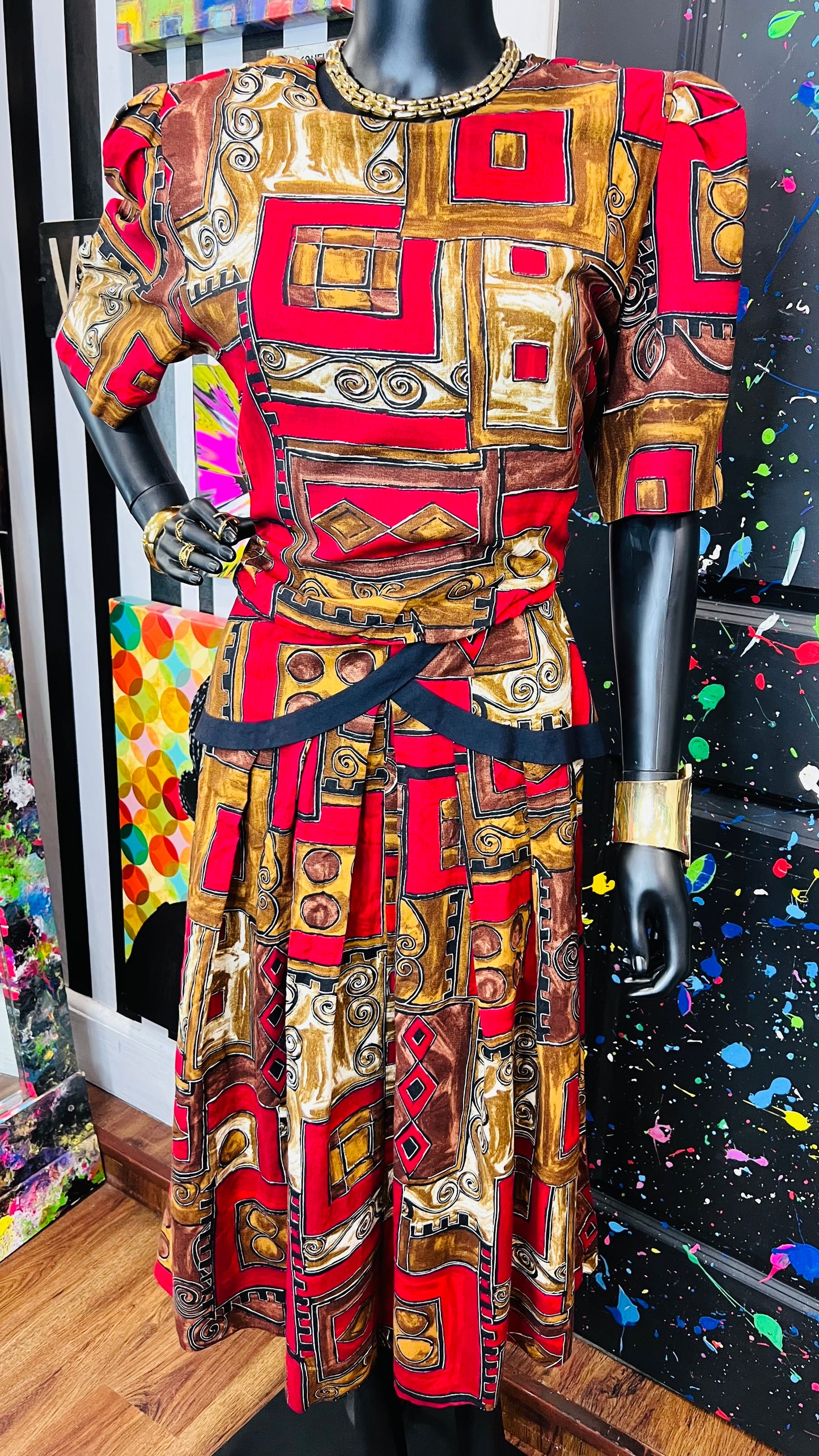 Vintage Rayon ‘Lisa’ Dress (14)