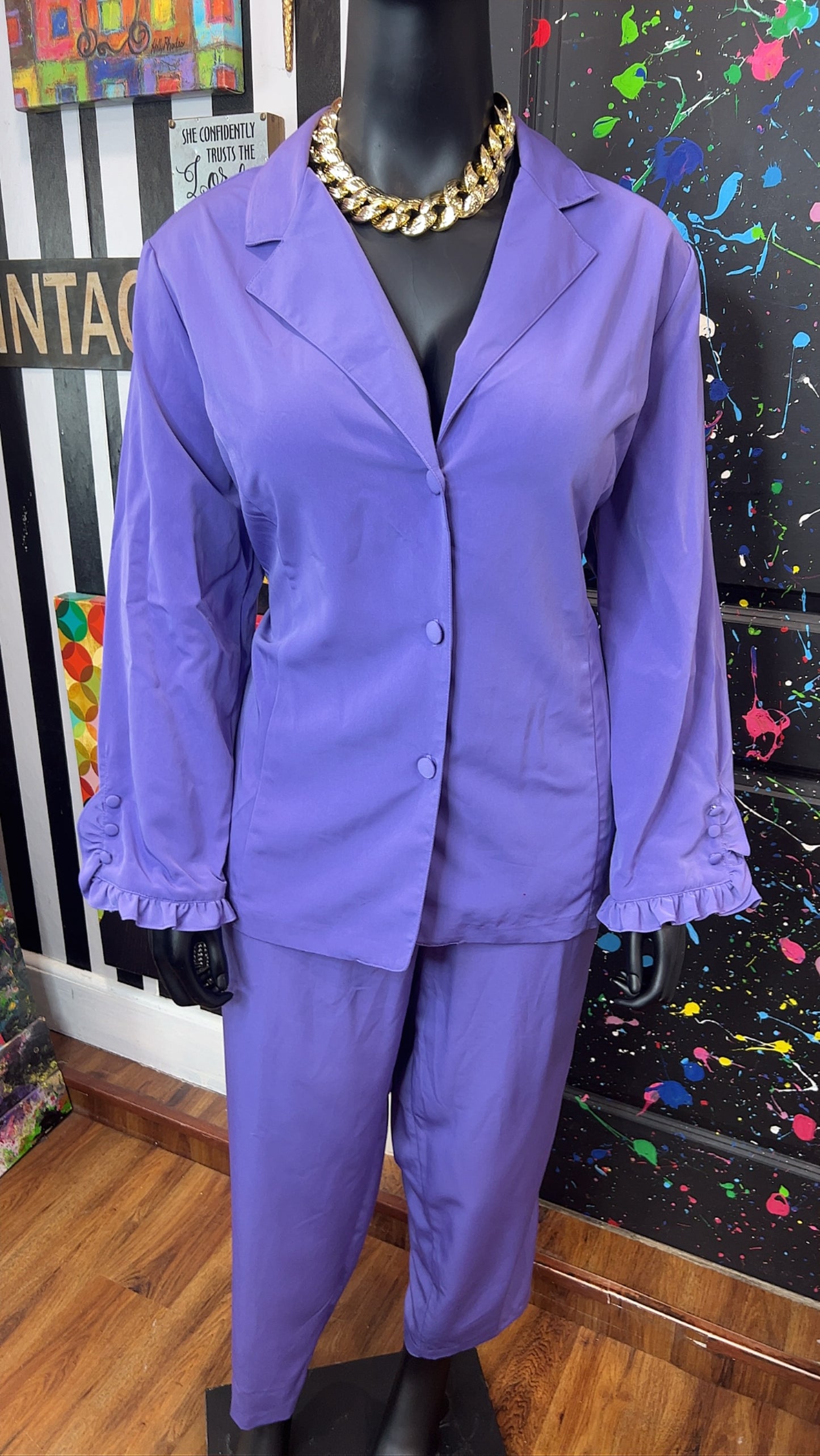 Vintage Purple Pants Set (16)