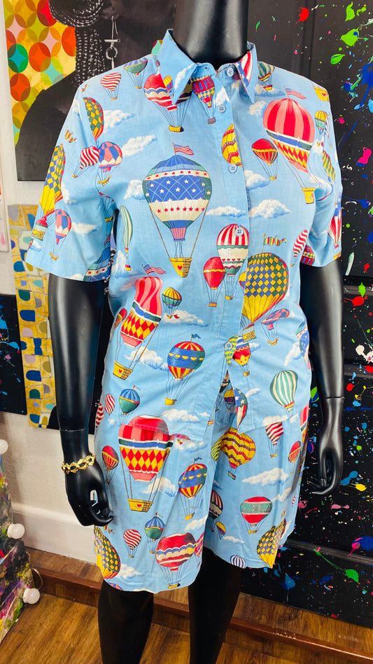 Vintage Hot Air Ballon Shorts Set (12)