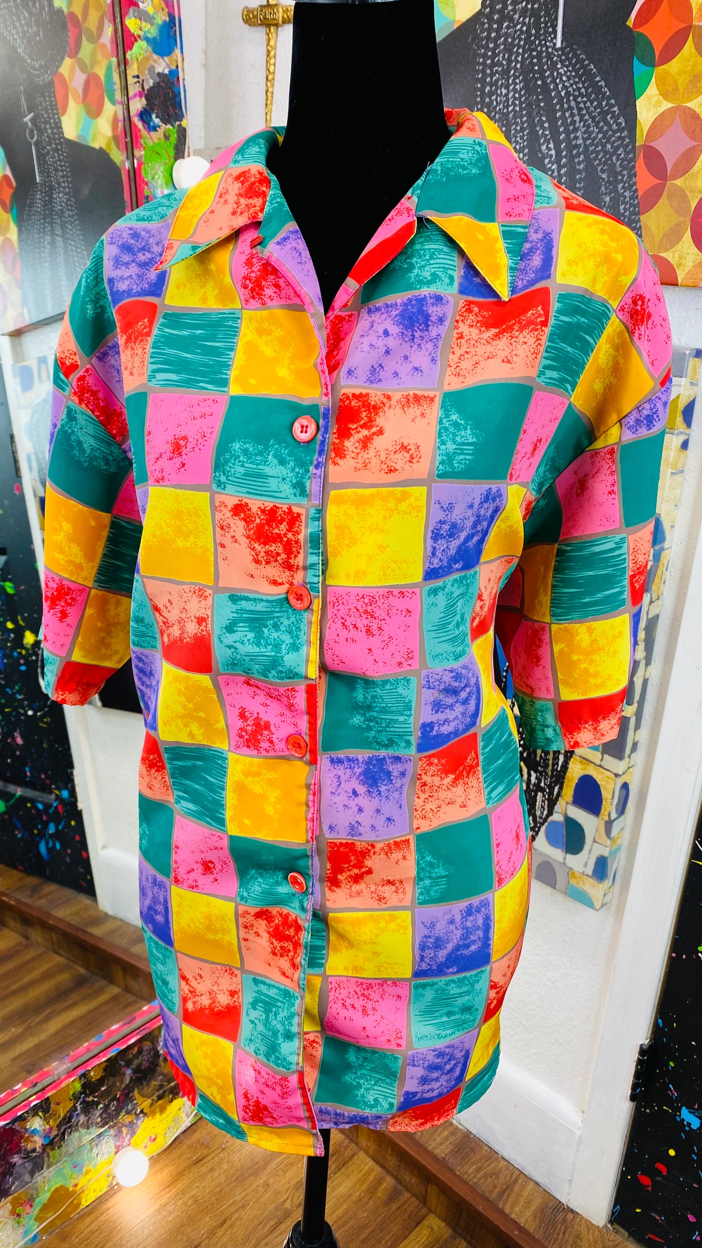 Vintage Short Sleeve Blouse