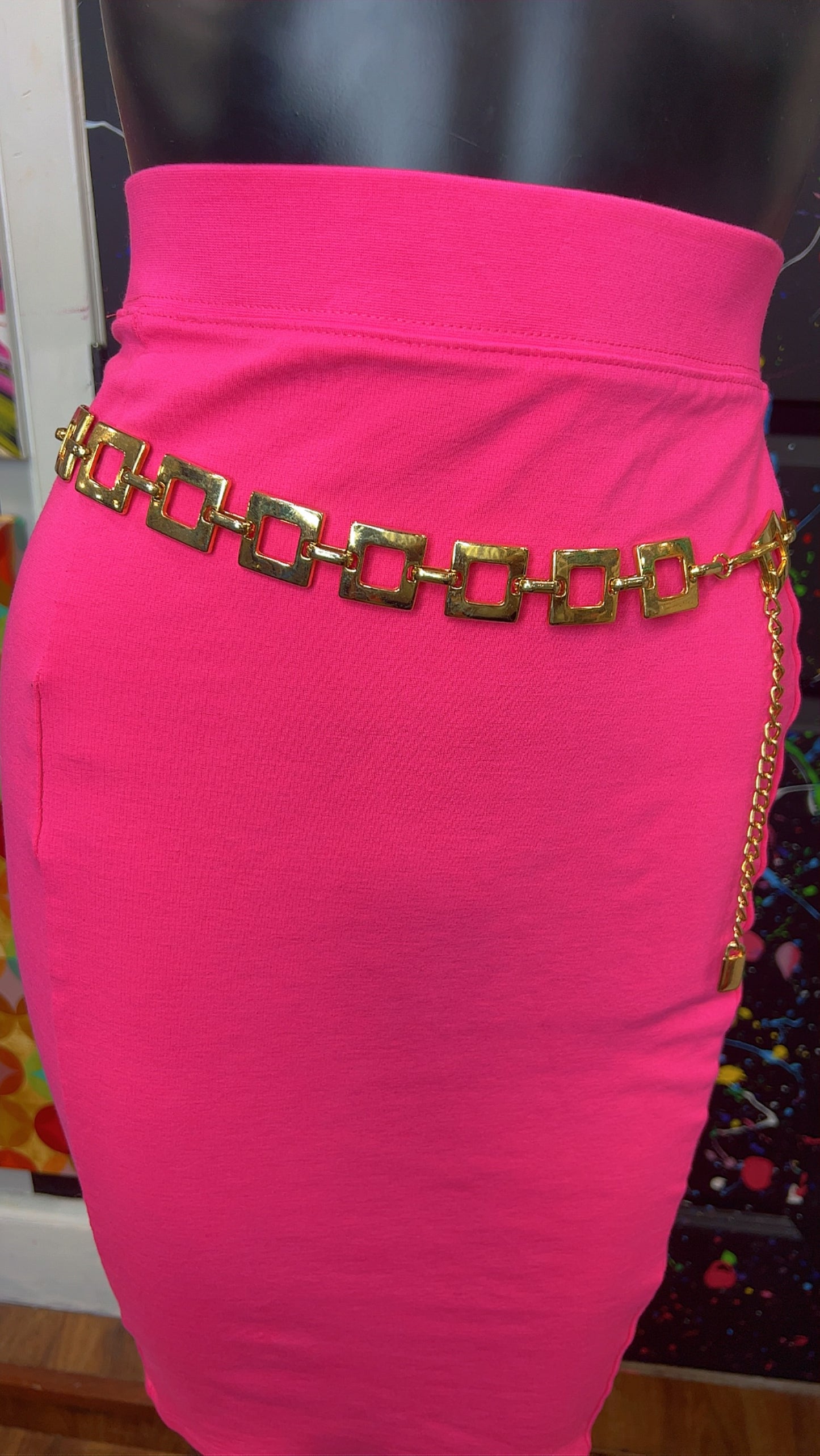 Vintage Gold ‘Boxy’ Chain Belt