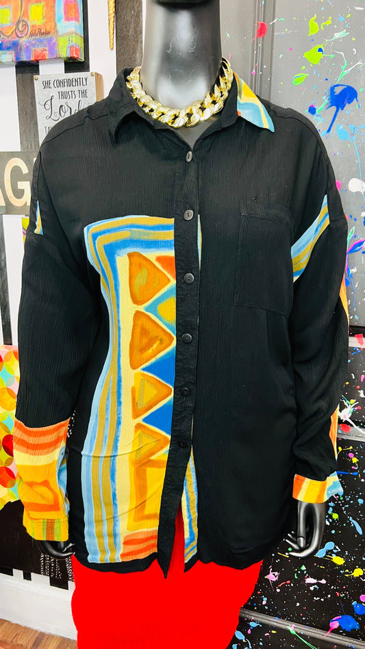 Vintage Rayon 90’s Blouse (24/26)