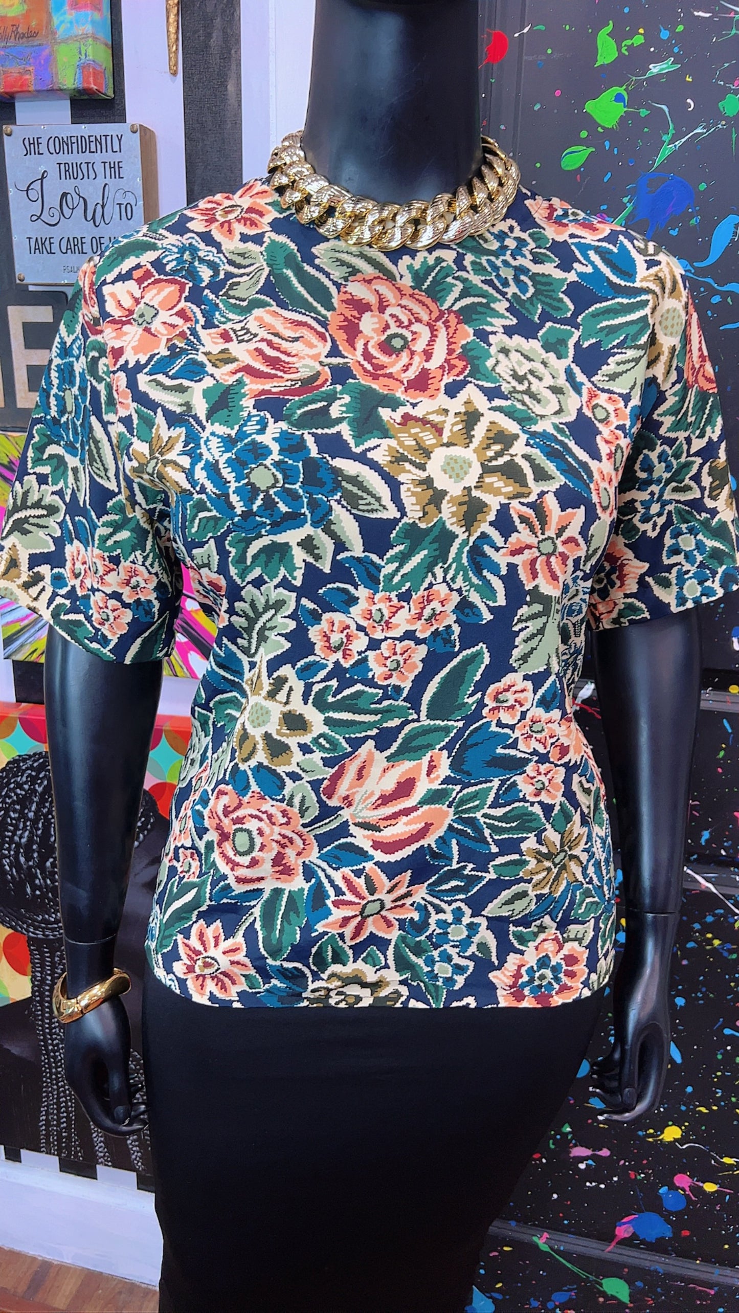 Vintage Polyester Blouse (16)