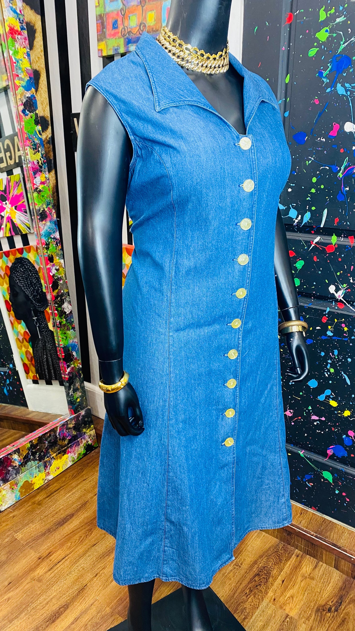 Vintage Denim Dress (24W)